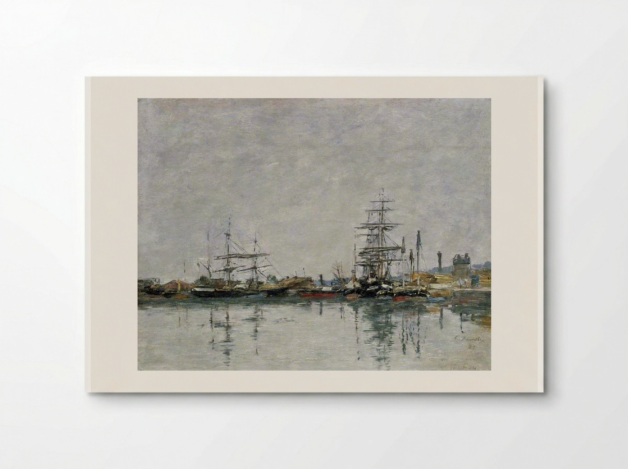 The Dock of Deauville - Eugène Boudin - Poster