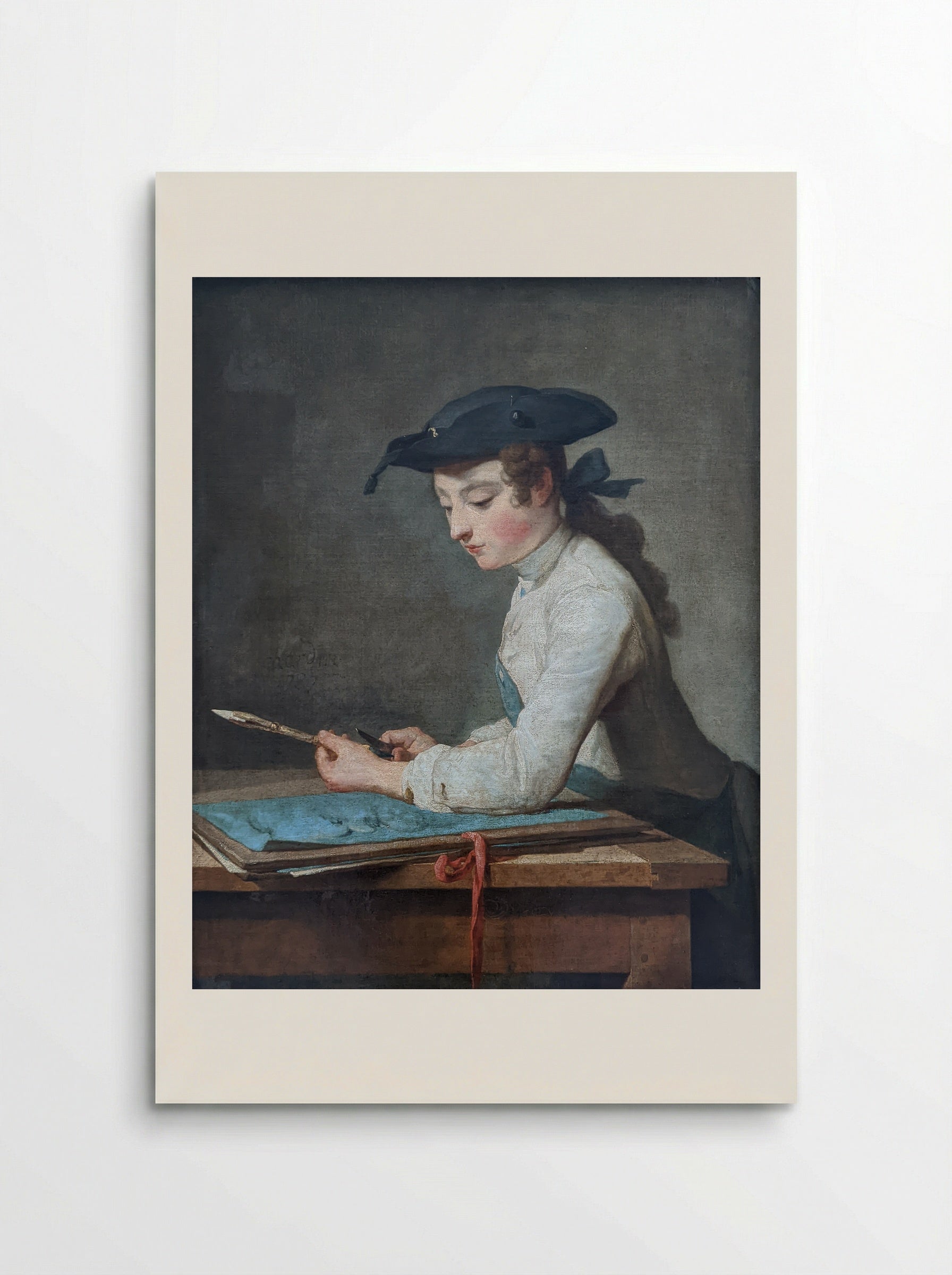 The Draughtsman - Jean-Baptiste-Siméon Chardin - Poster