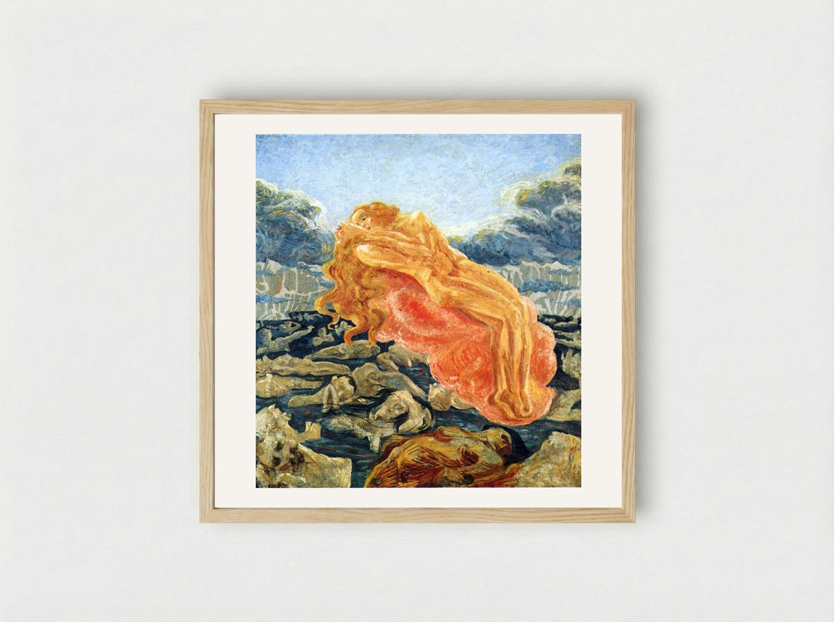 The Dream (Paolo and Francesca) - Umberto Boccioni - Framed Print Wood