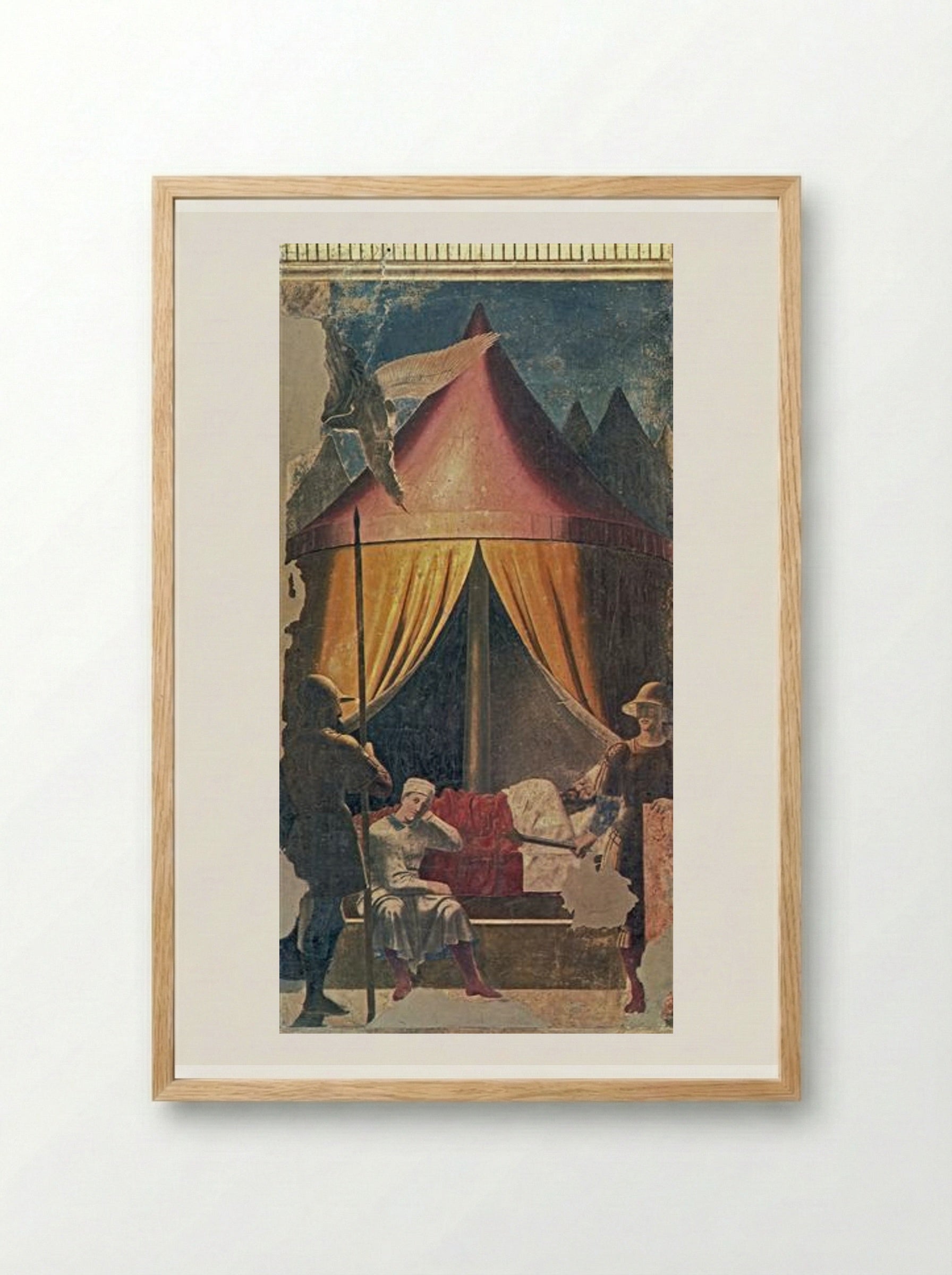 The Dream of Constantine - Piero della Francesca - Framed Print Wood