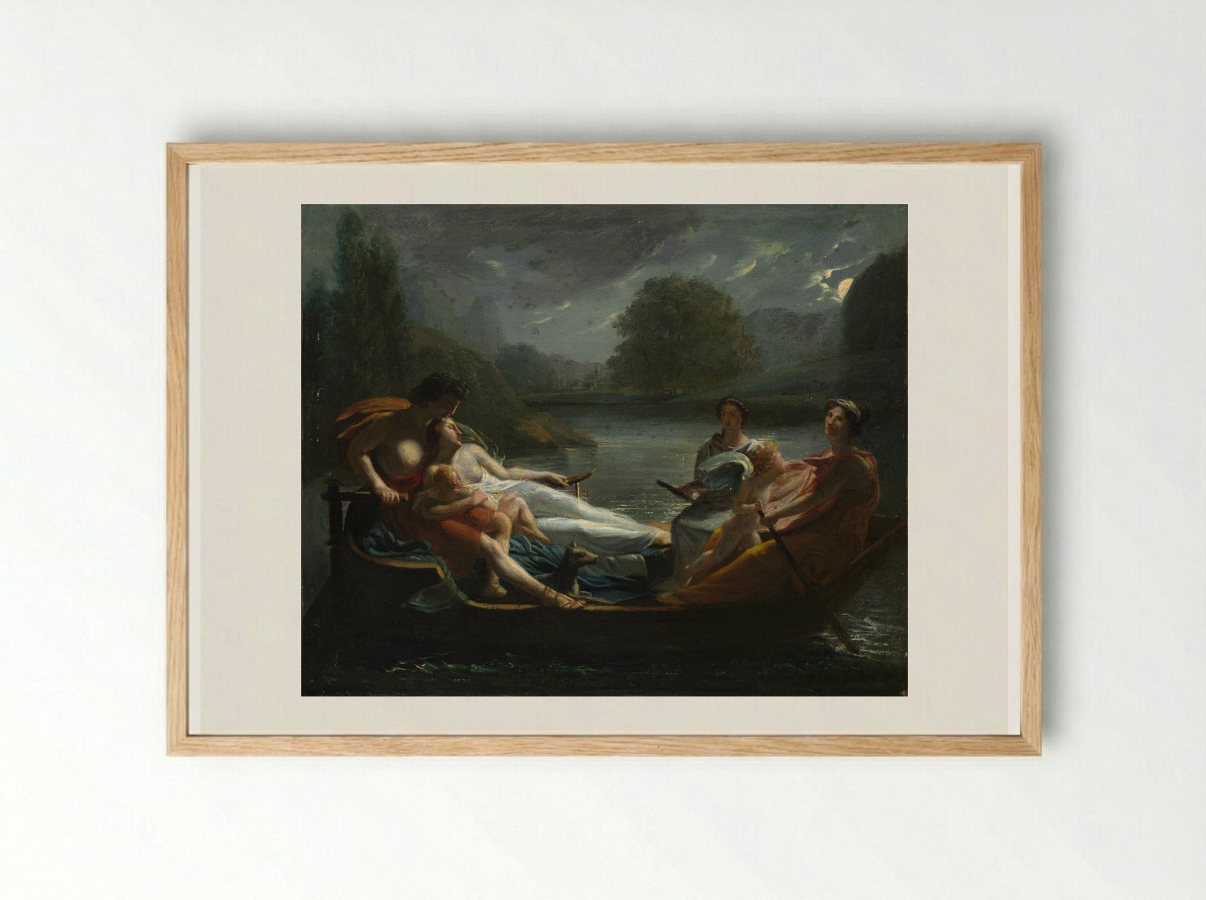The Dream of Happiness - Pierre-Paul Prud'hon - Framed Print Wood