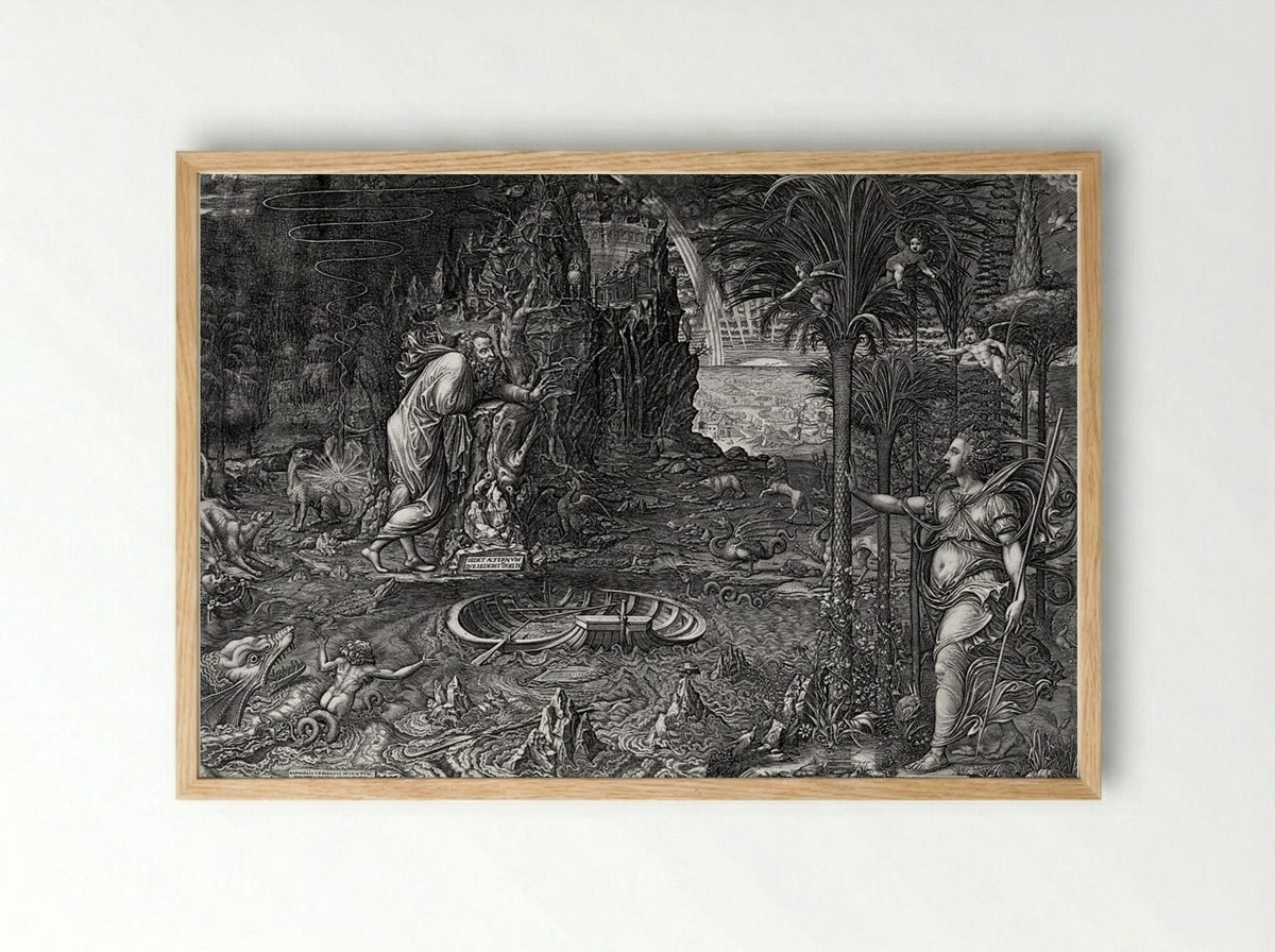 The Dream of Raphael - Giorgio Ghisi - Framed Print Wood