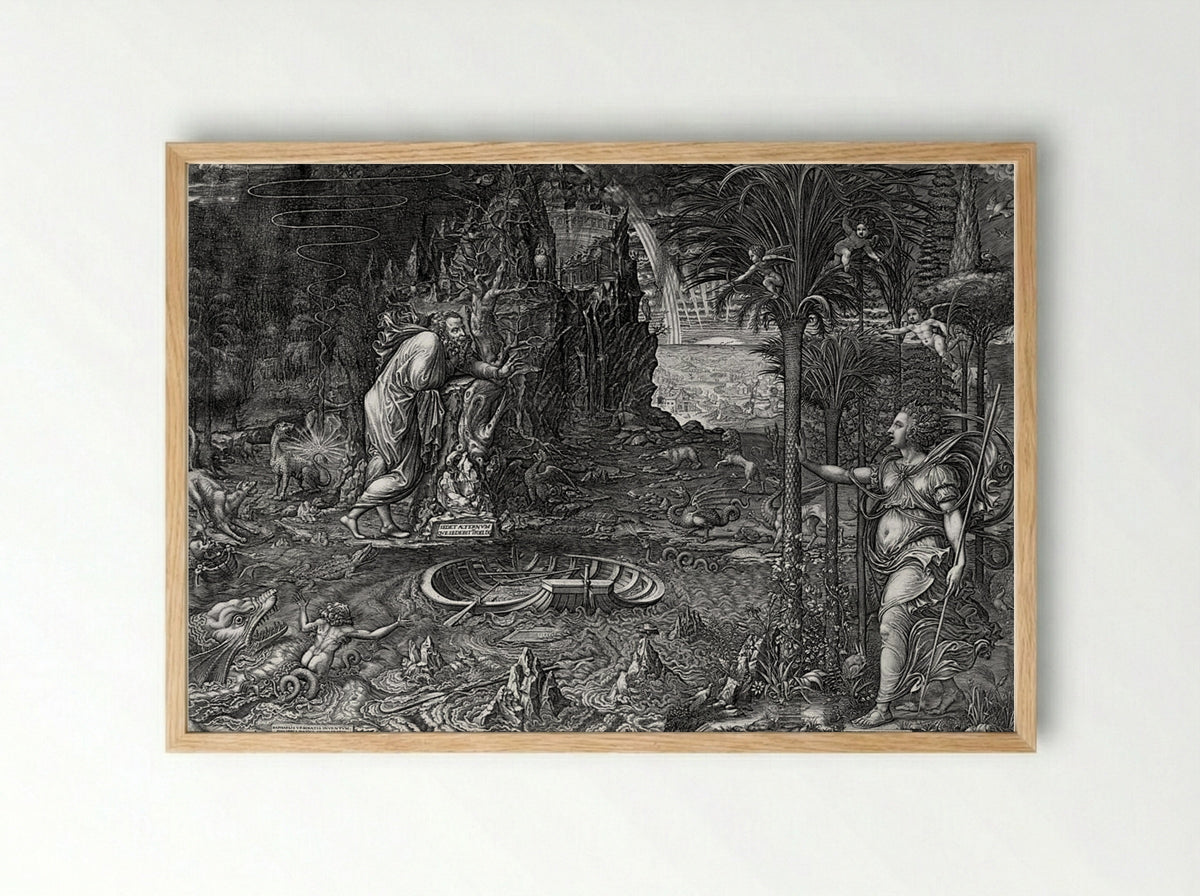 The Dream of Raphael - Giorgio Ghisi - Framed Print Wood