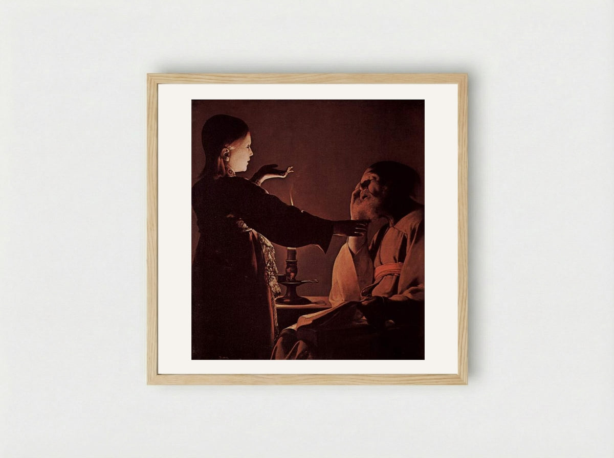 The Dream of Saint Joseph - Georges de la Tour - Framed Print Wood
