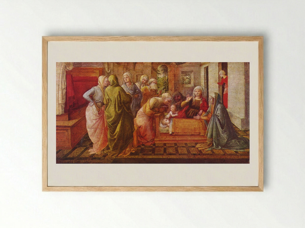 The Dream of St. Ambrose - Filippo Lippi - Framed Print Wood