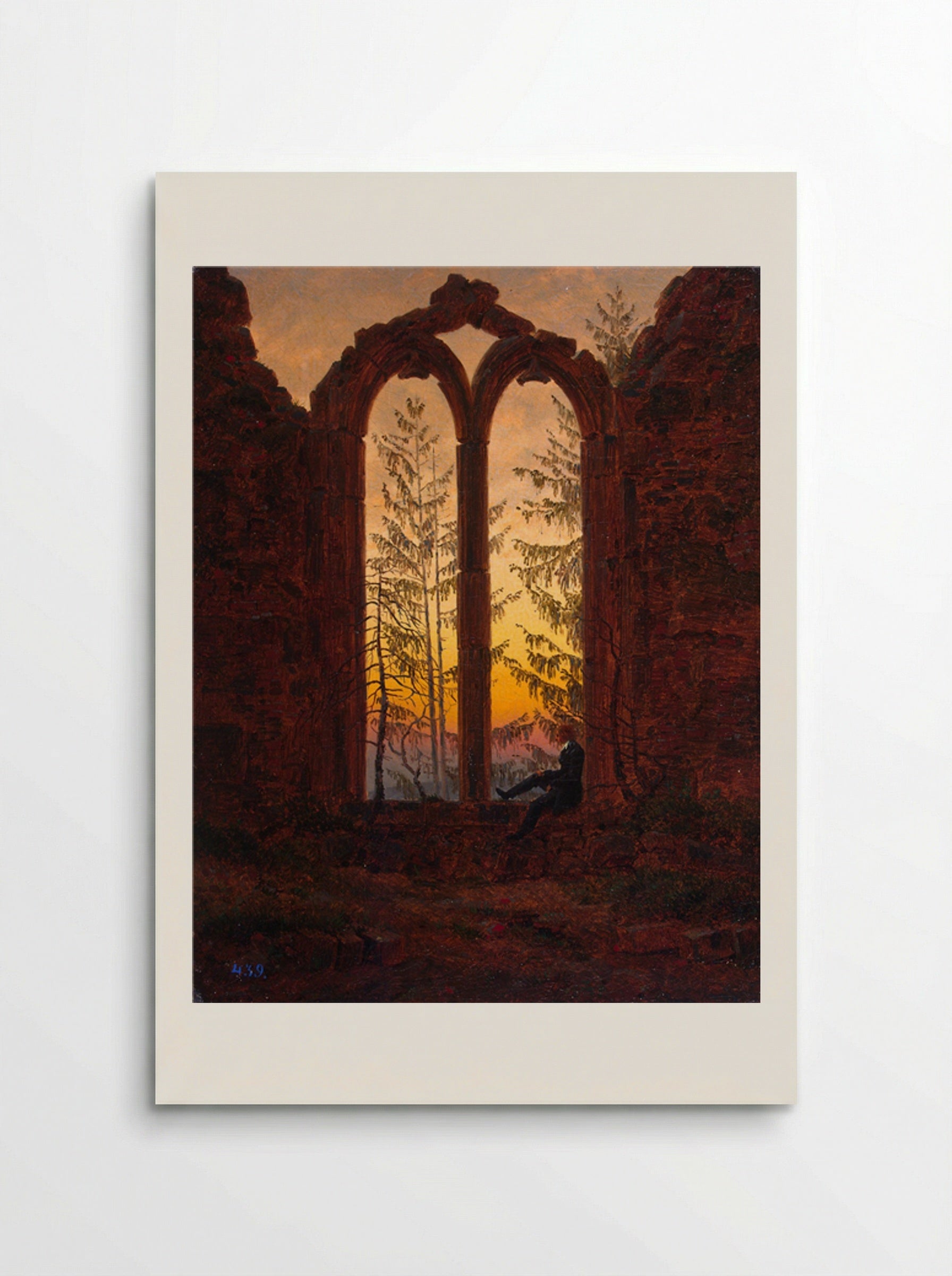 The Dreamer (Ruins of Eldena) - Caspar David Friedrich - Poster