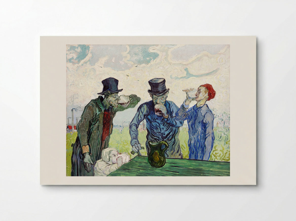 The Drinkers (after Daumier) - Vincent van Gogh - Poster