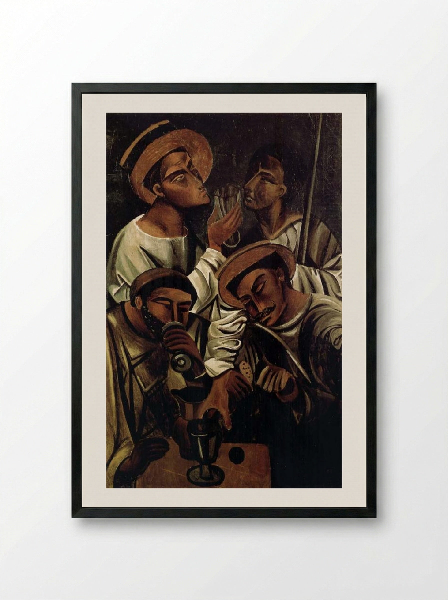 The Drinkers - André Derain - Framed Print Black