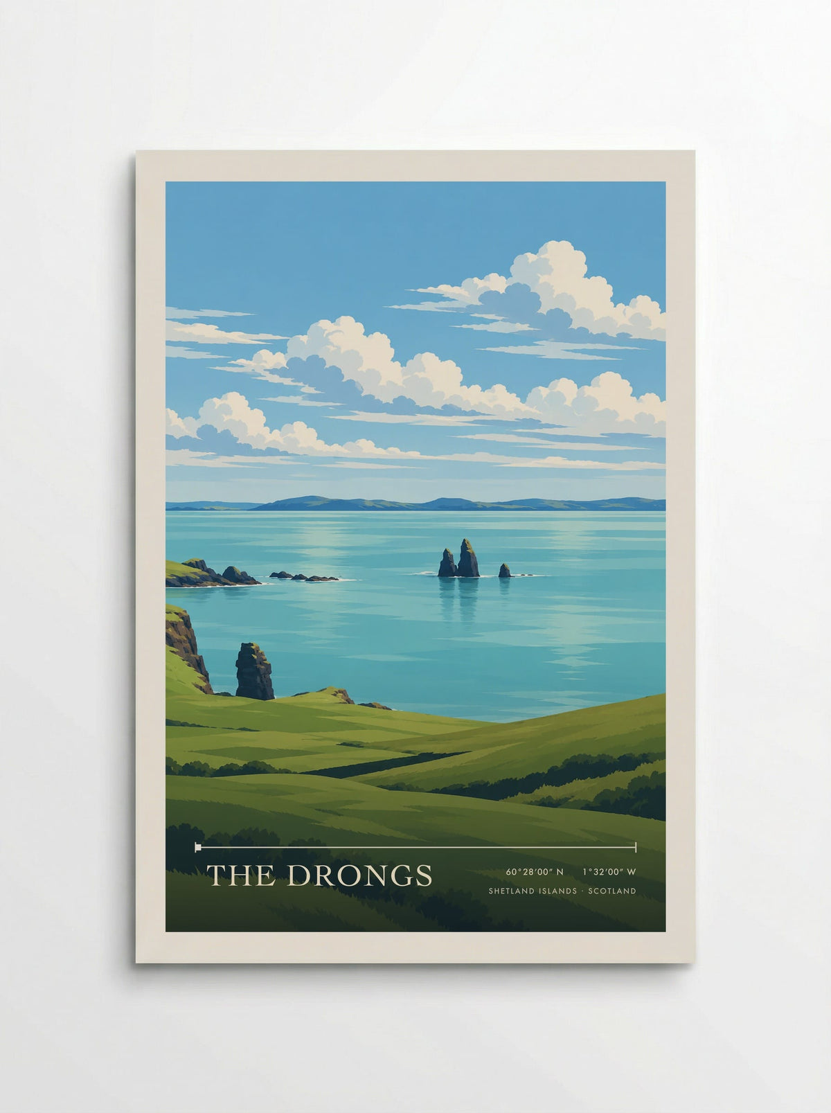 The Drongs, Shetland Islands | Travel Poster - Poster