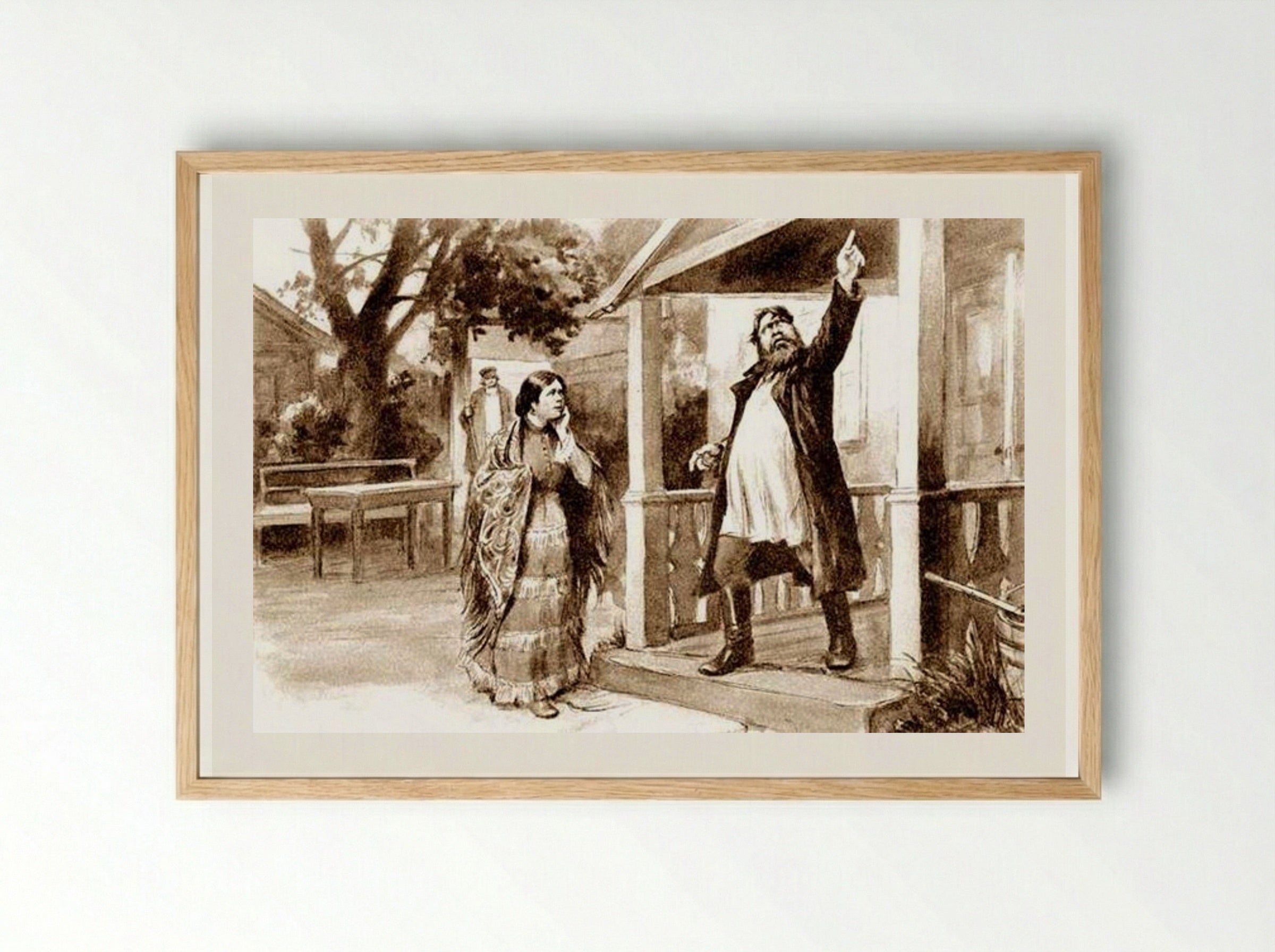 The Drunkard - Ivan Vladimirov - Framed Print Wood