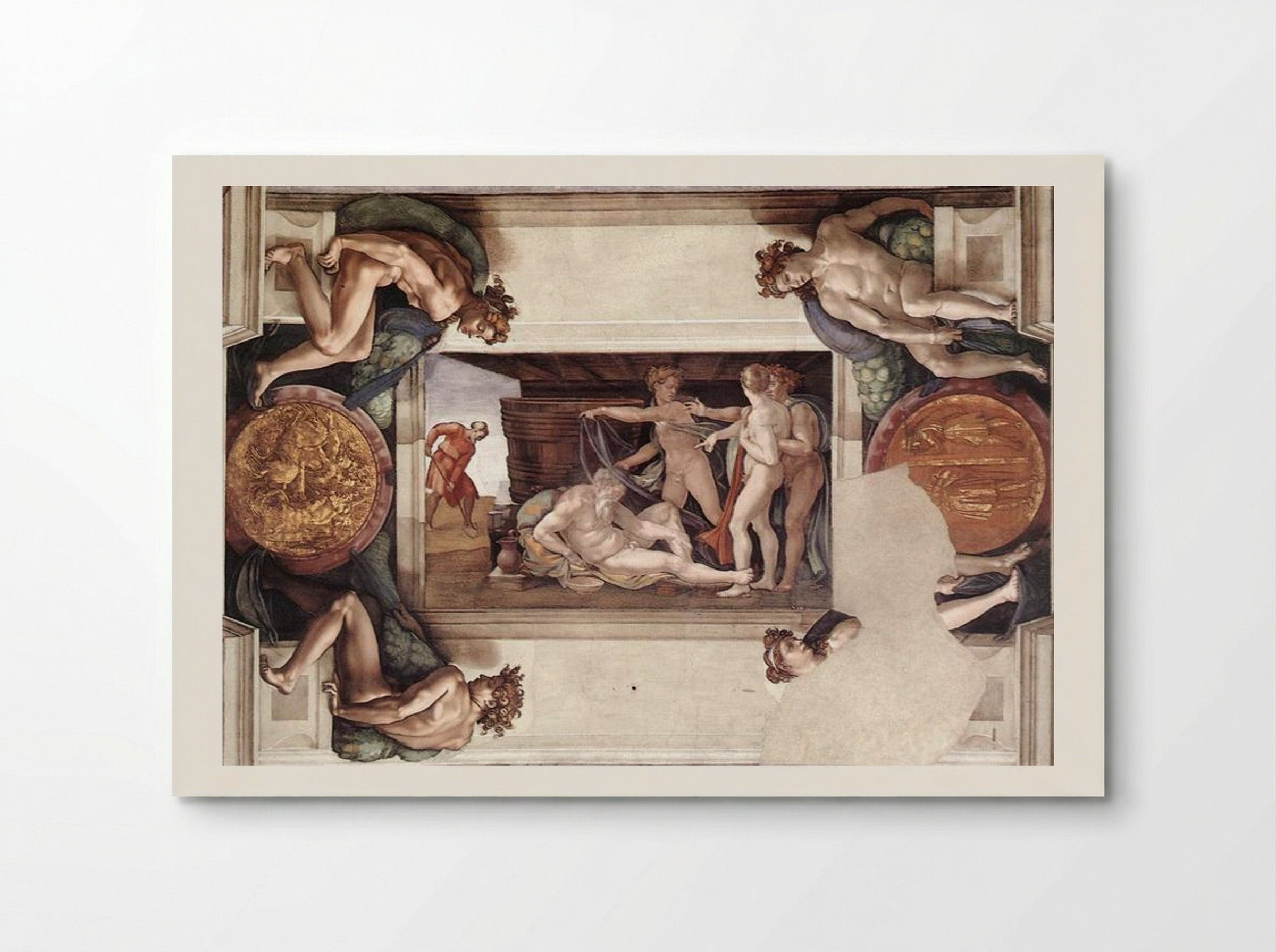 The Drunkenness of Noah - Michelangelo Buonarroti - Poster