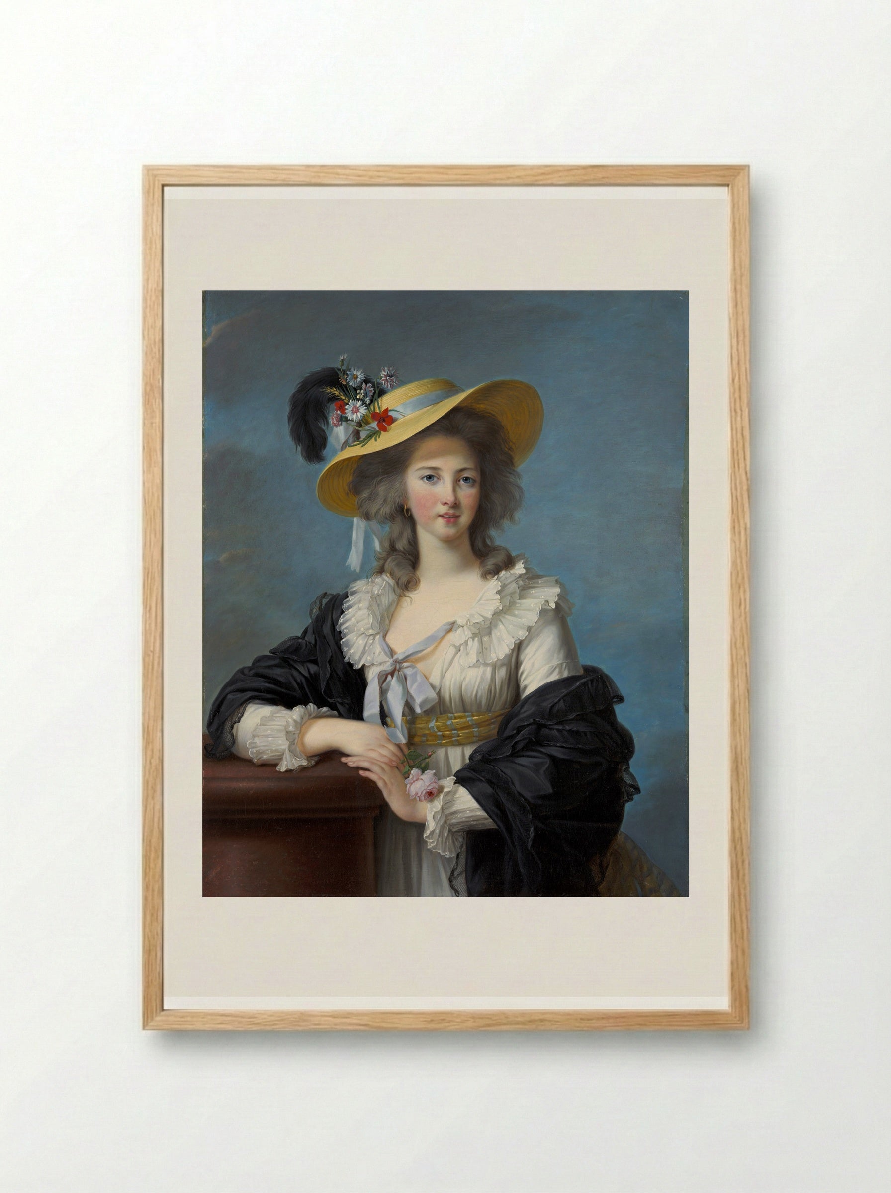 The Duchess de Polignac - Louise Elisabeth Vigée Le Brun - Framed Print Wood