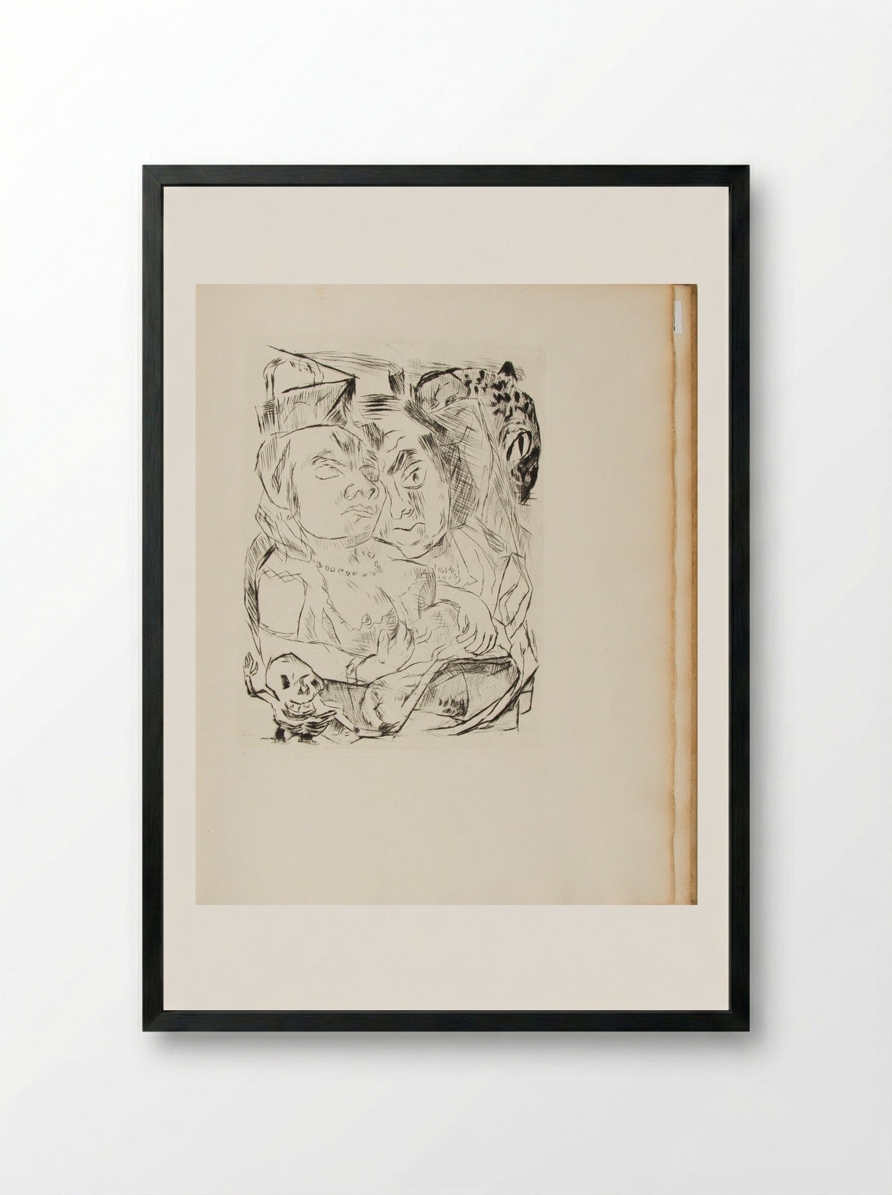 The Duchess: Illustration for Chapter Five - Max Beckmann - Framed Print Black