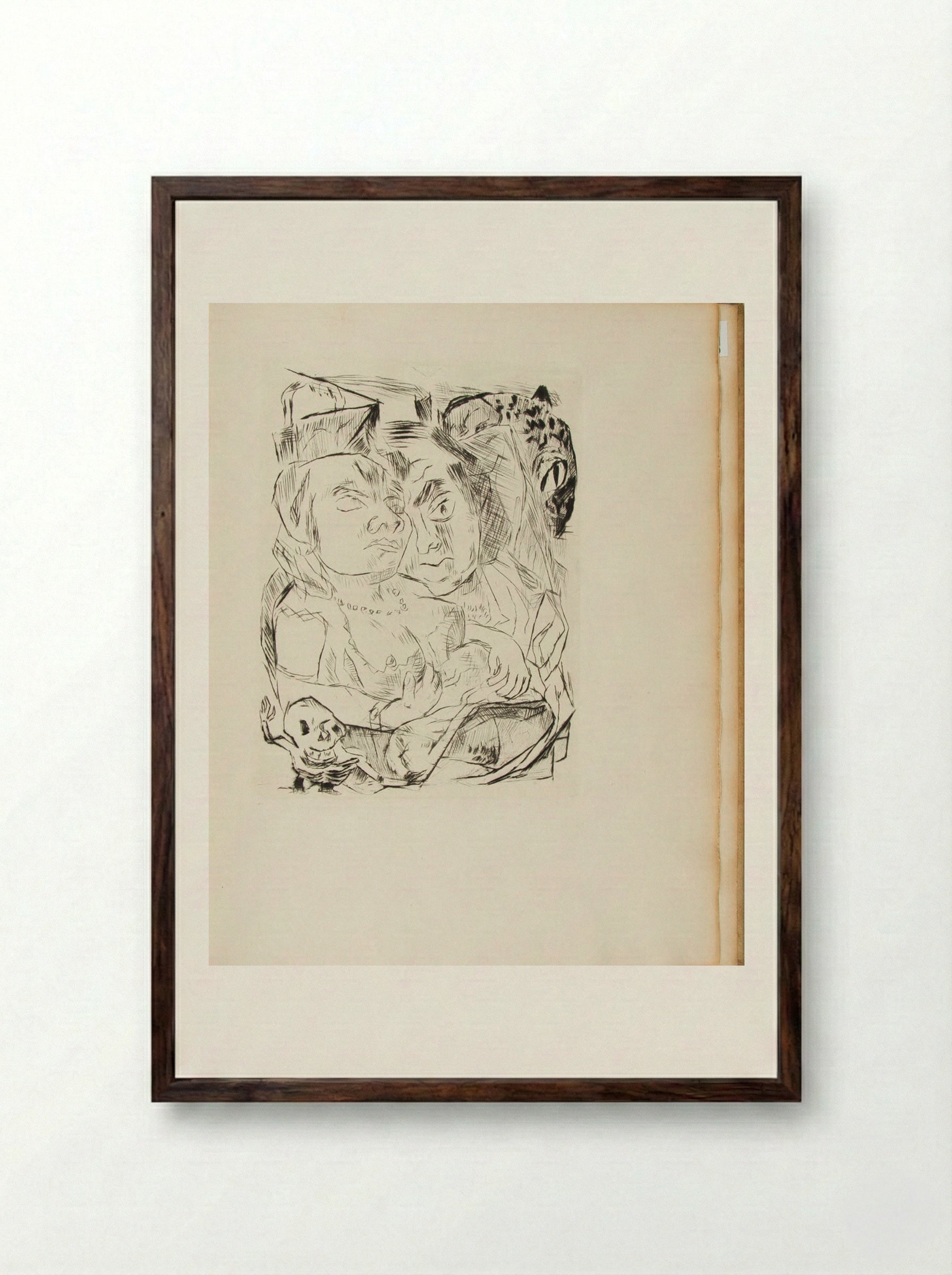 The Duchess: Illustration for Chapter Five - Max Beckmann - Framed Print Dark Wood