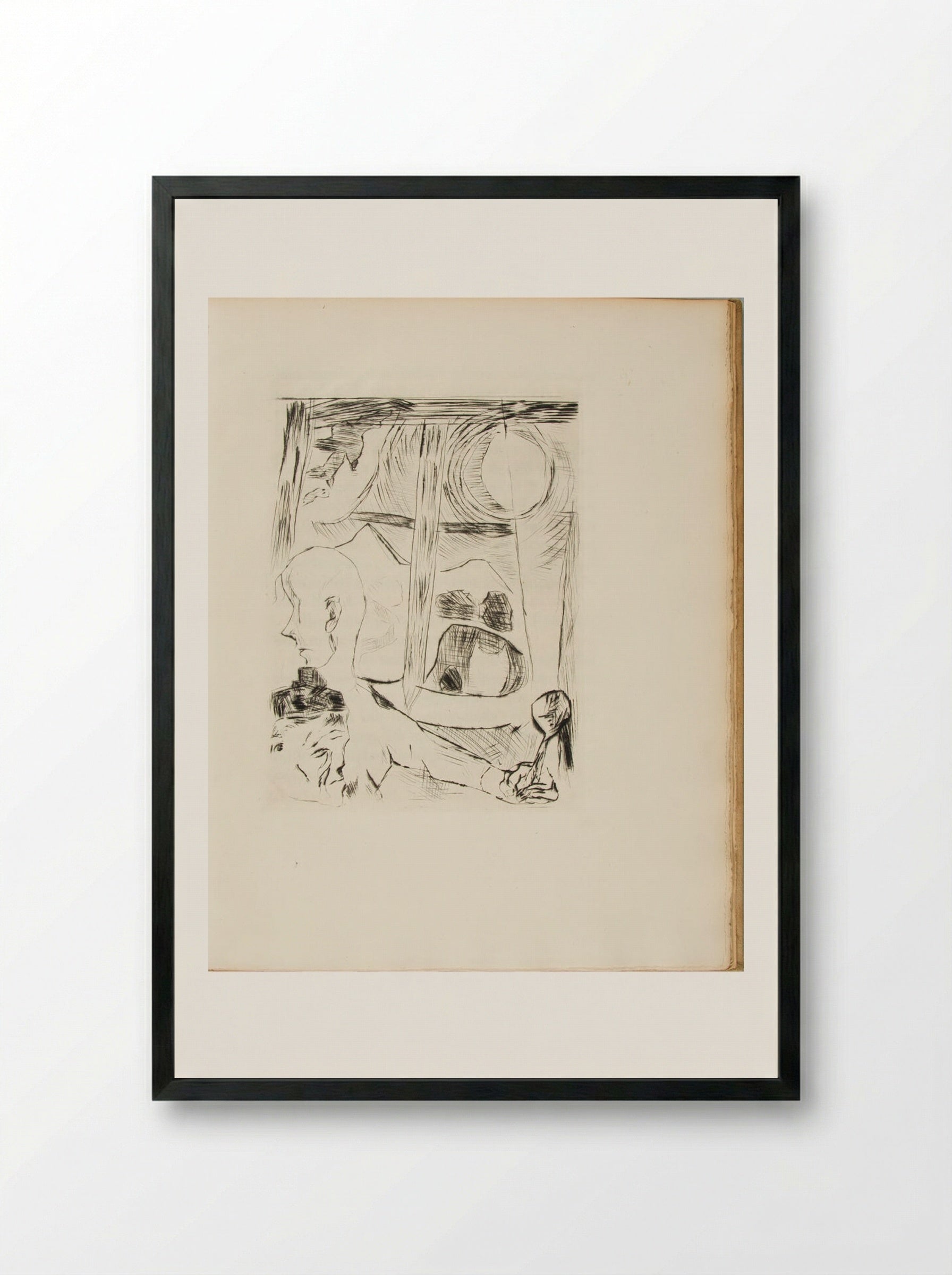 The Duchess: Illustration for Chapter Three - Max Beckmann - Framed Print Black