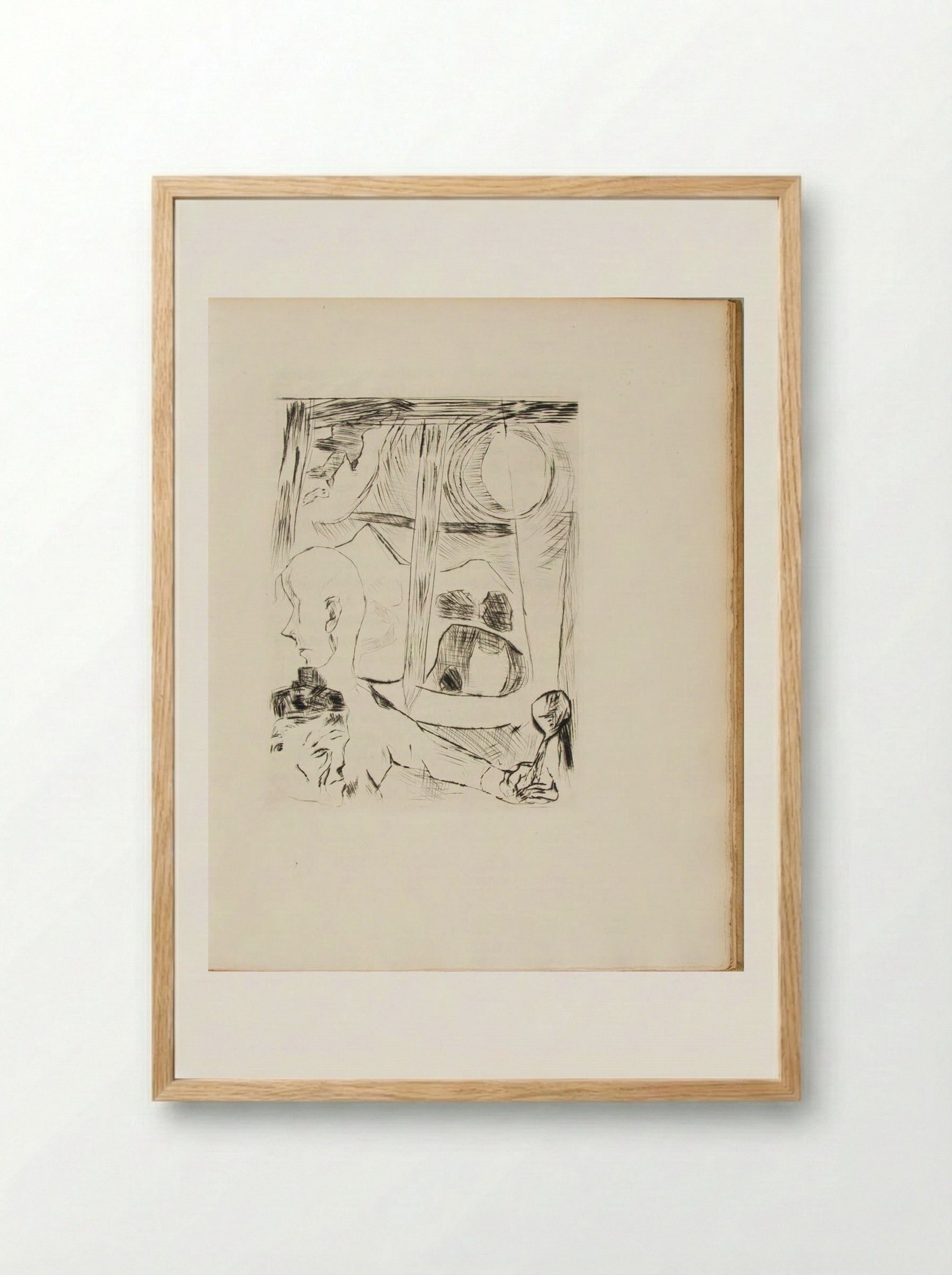 The Duchess: Illustration for Chapter Three - Max Beckmann - Framed Print Wood