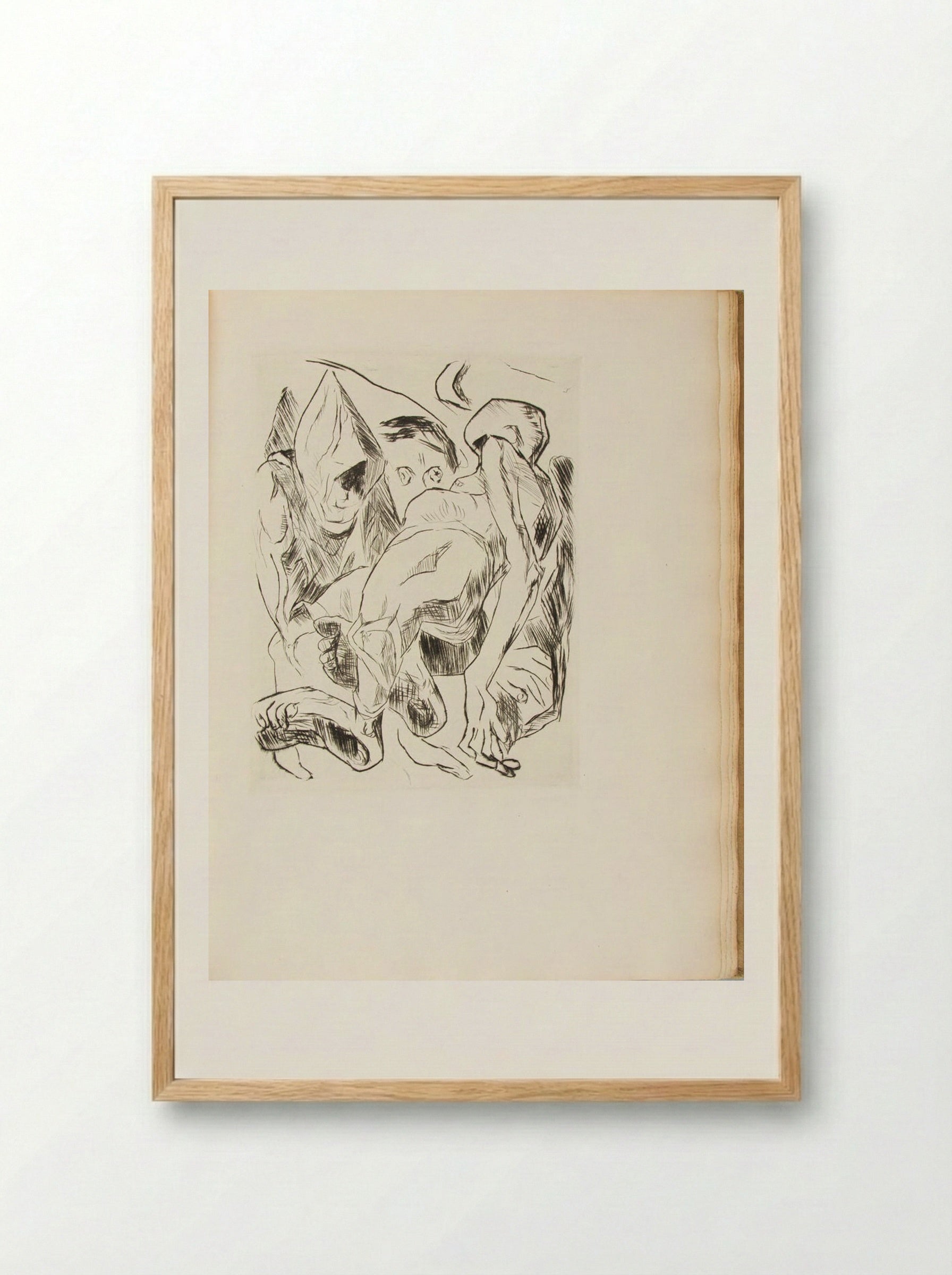 The Duchess: Second Illustration for Chapter One - Max Beckmann - Framed Print Wood