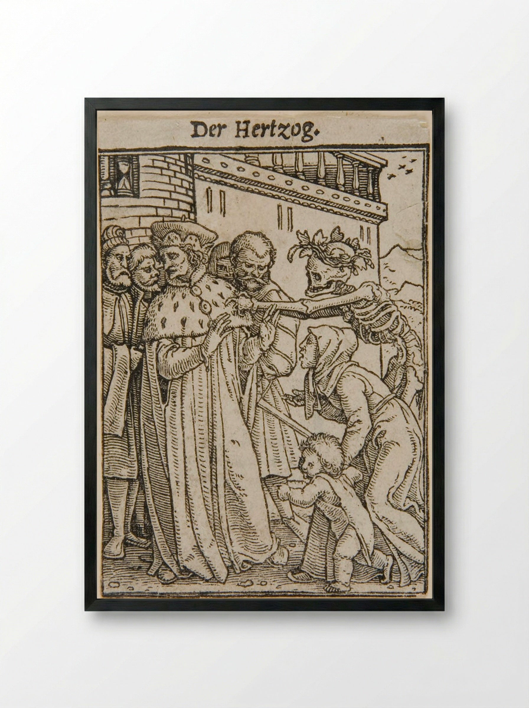 The Duke - Hans Holbein the Younger - Framed Print Black