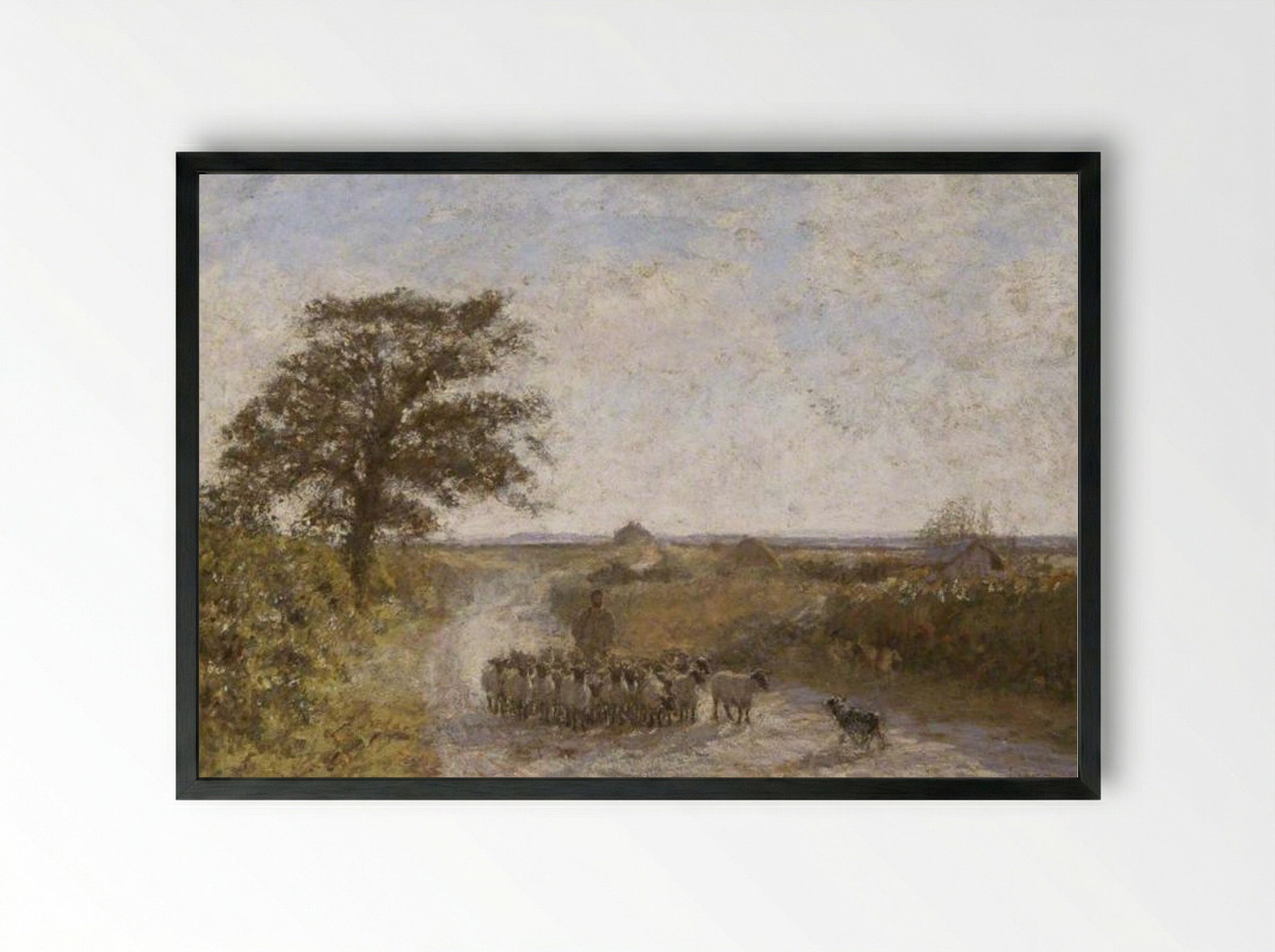The Dusty Road - James Charles - Framed Print Black