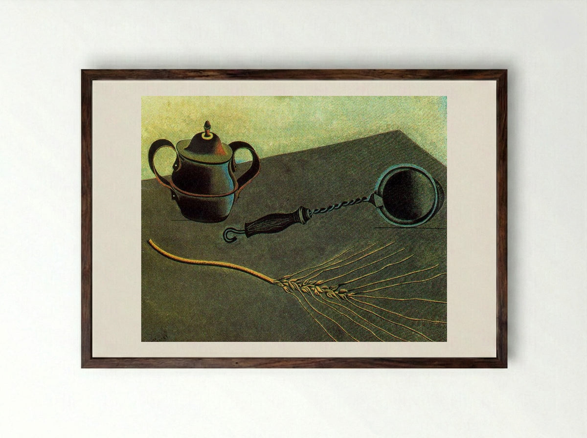 The Ear of Grain - Joan Miró - Framed Print Dark Wood