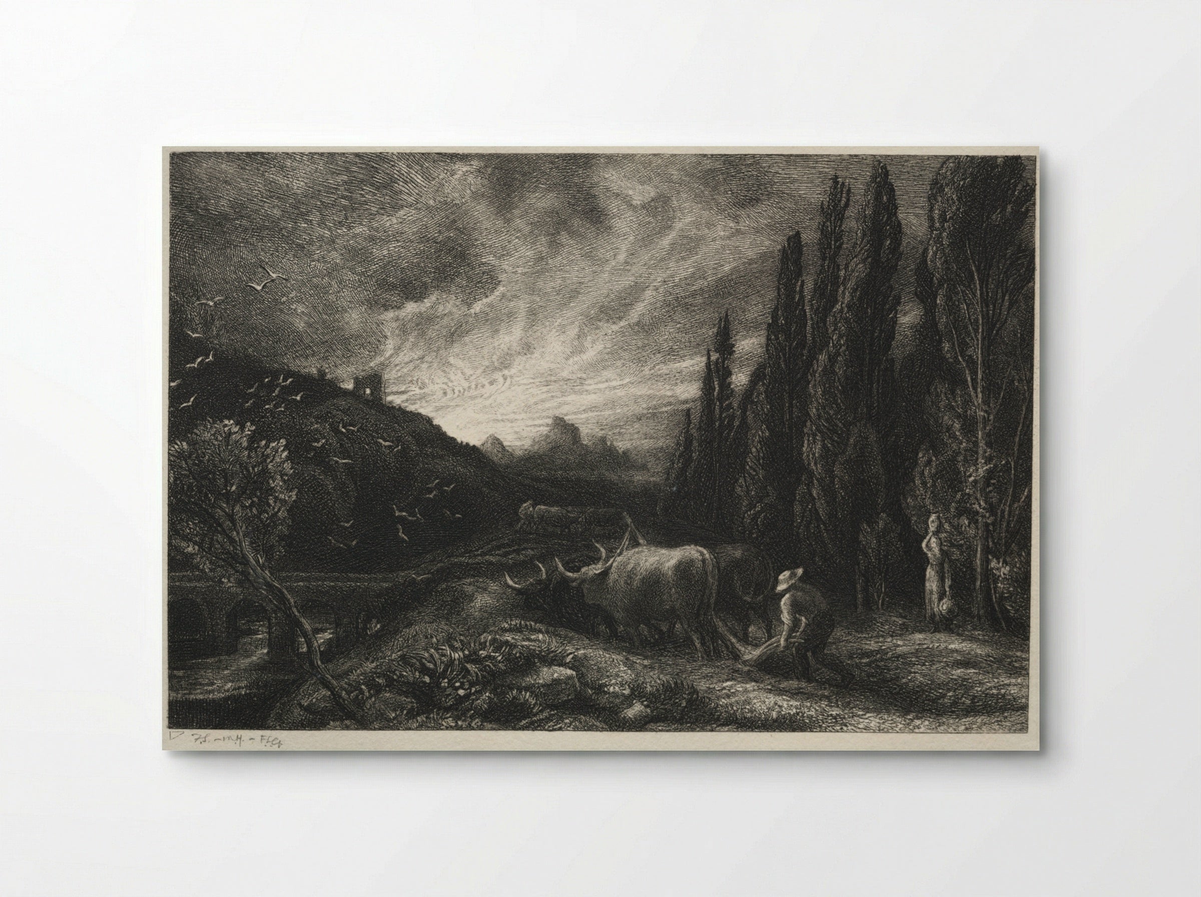 The Early Plowman - Samuel Palmer - Poster