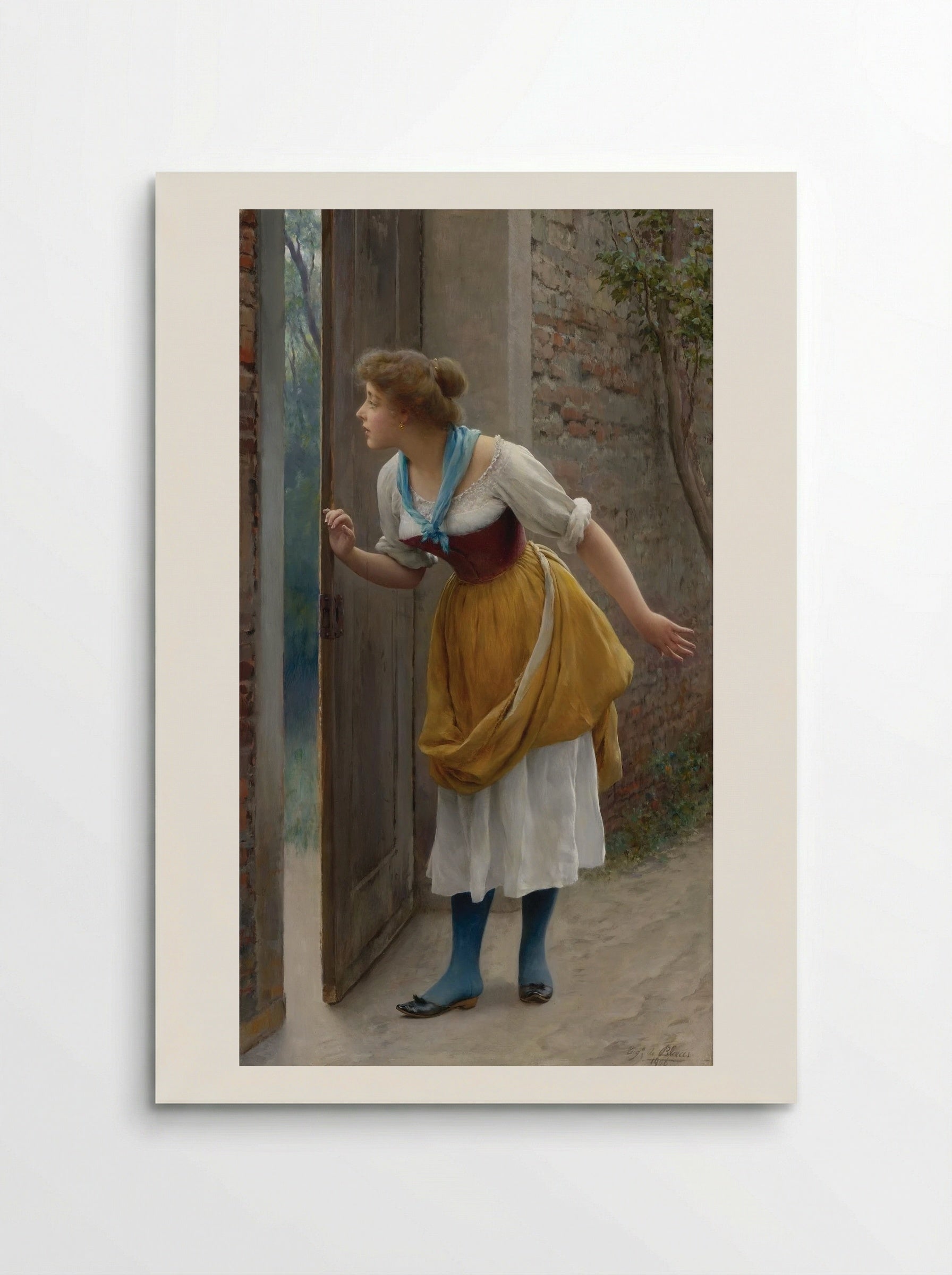 The Eavesdropper - Eugene de Blaas - Poster