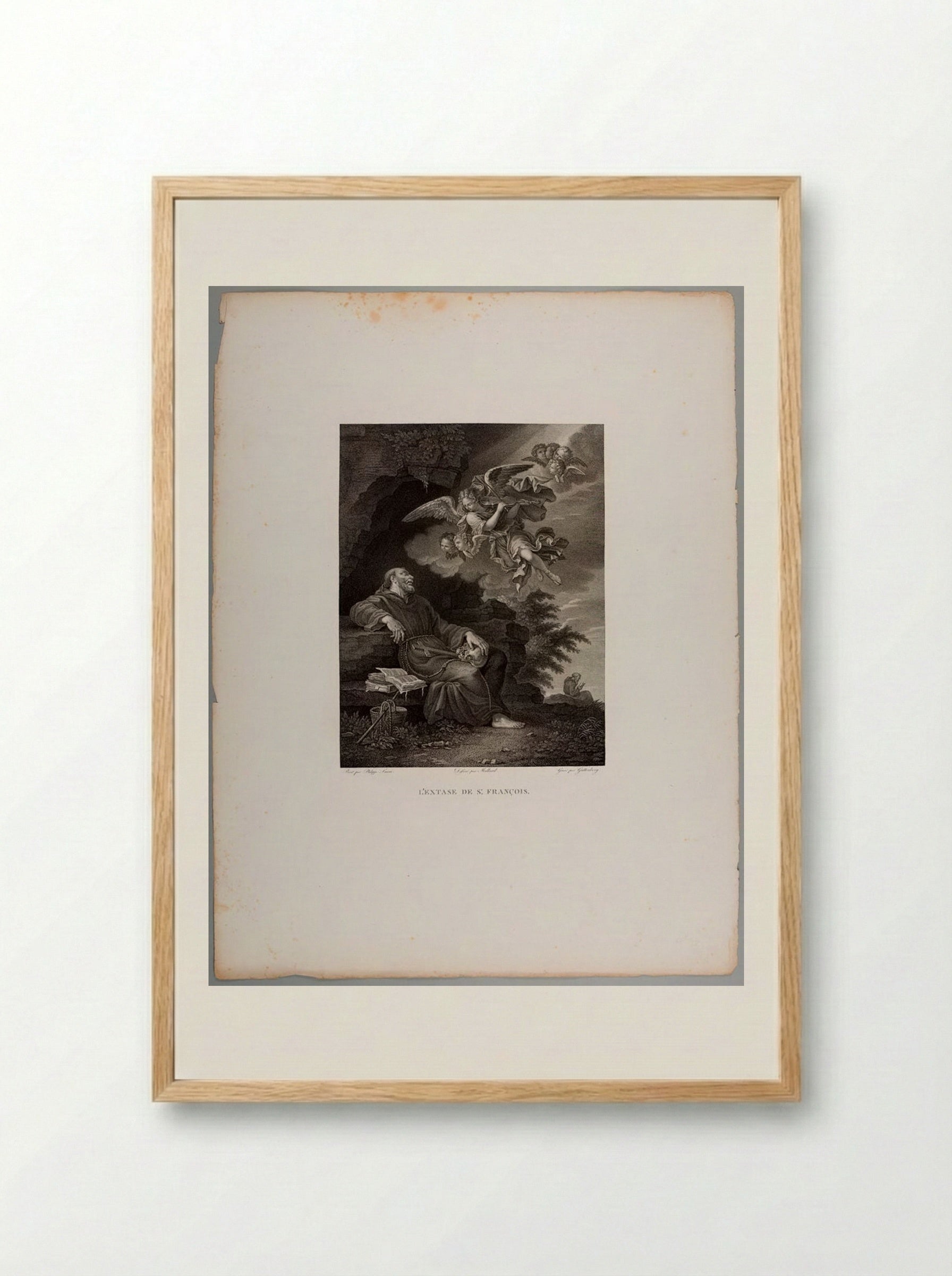 The Ecstasy of Saint Francis - Heinrich Guttenberg - Framed Print Wood