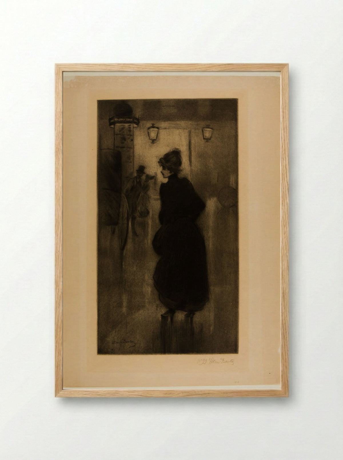 The Effect of Night in Paris - Henri Boutet - Framed Print Wood