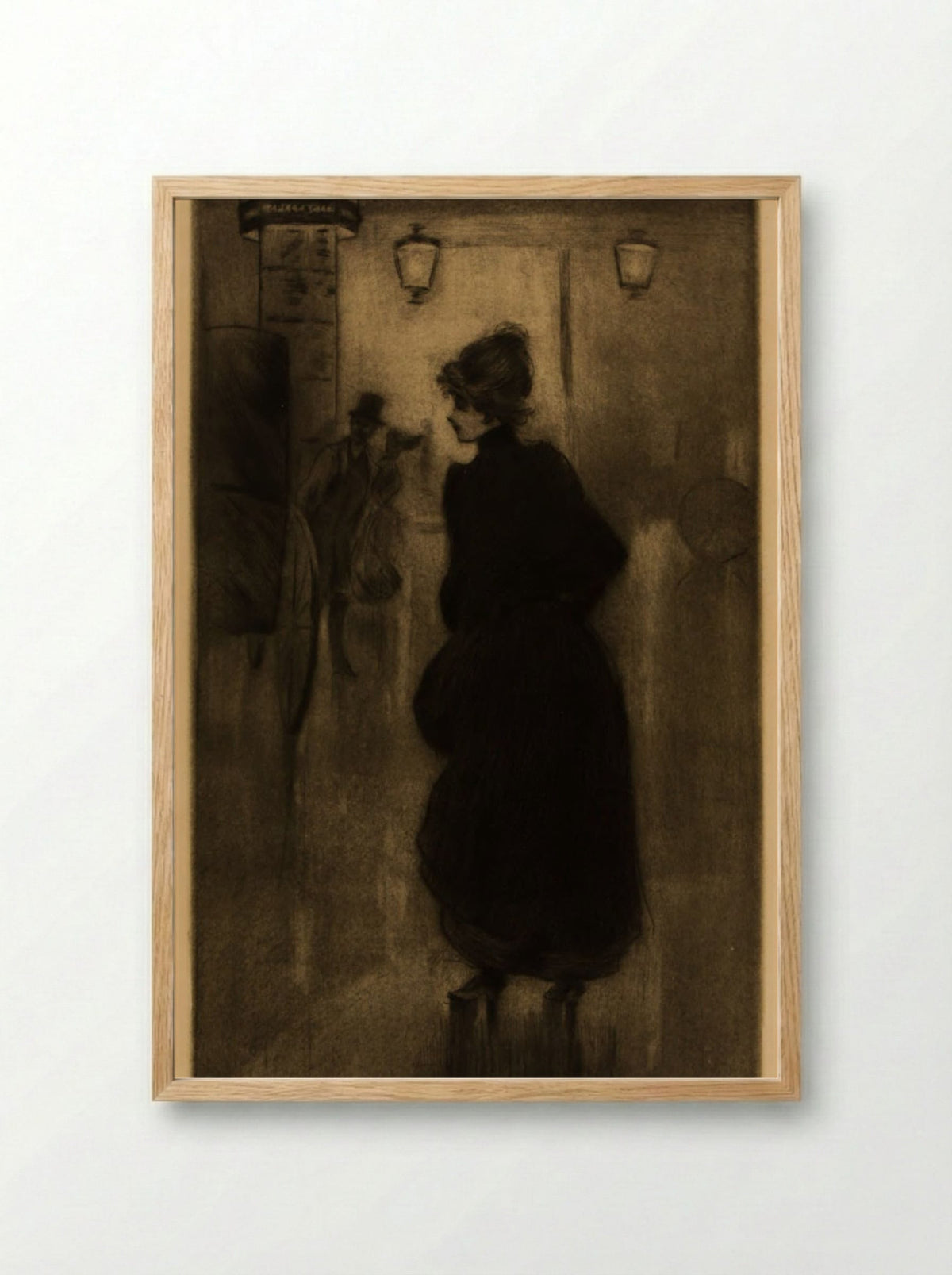 The Effect of Night in Paris - Henri Boutet - Framed Print Wood