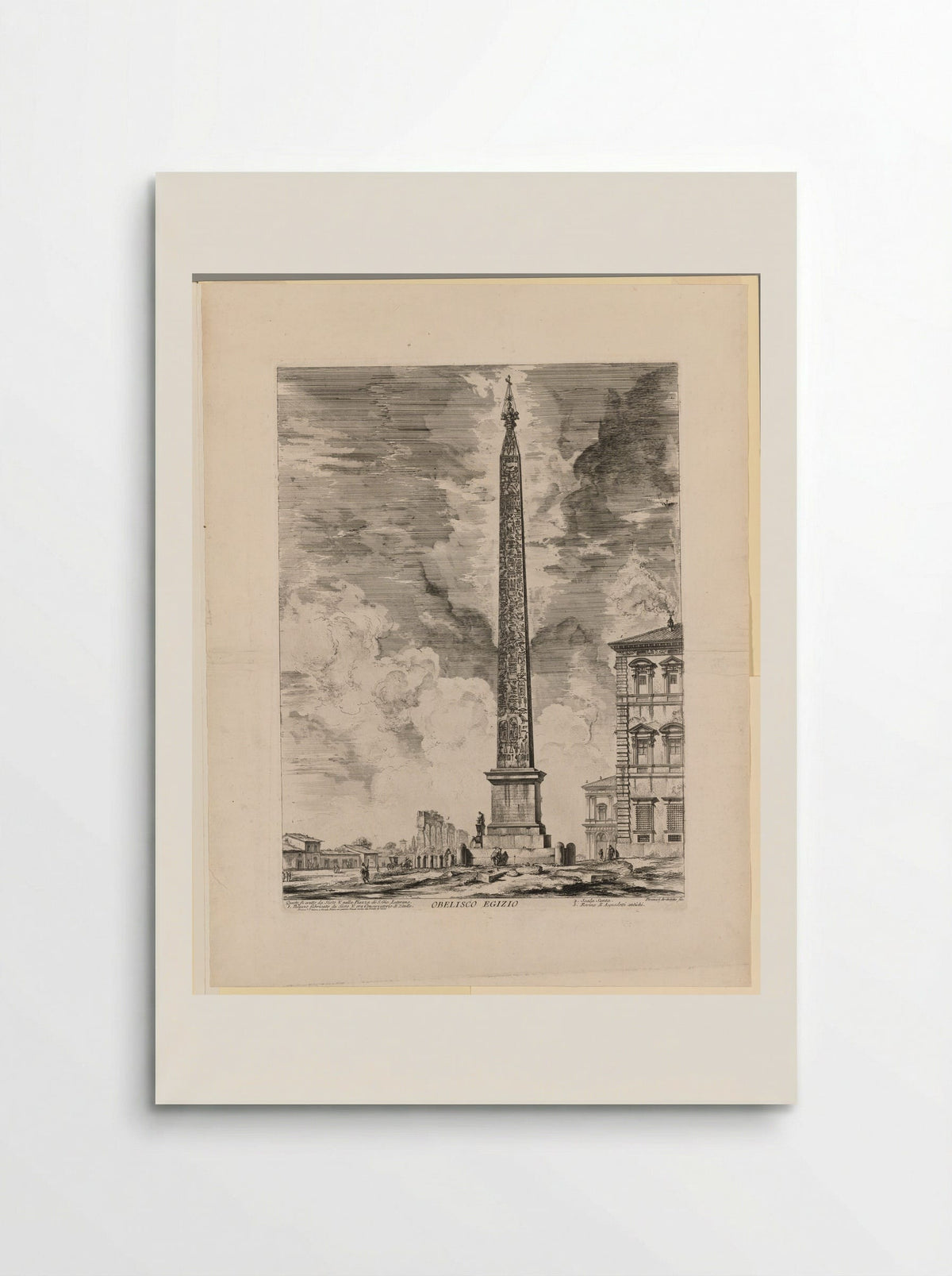 The Egyptian Obelisk in the Piazza di S. Giovanni Laterano - Giovanni Battista Piranesi - Poster