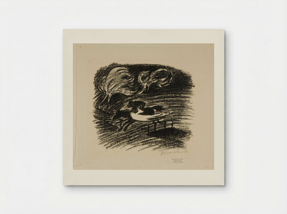 The Elfin King 2 (Father and son gallop furiously away) - Ernst Barlach - Poster