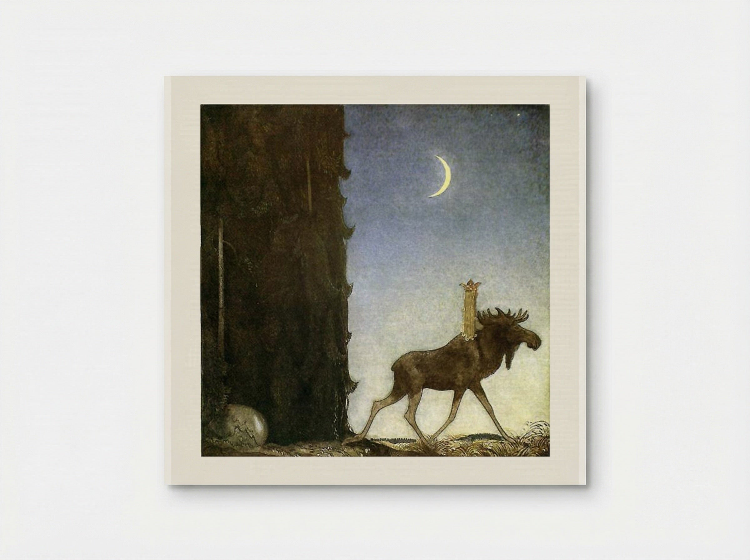 The Elk - John Bauer - Poster