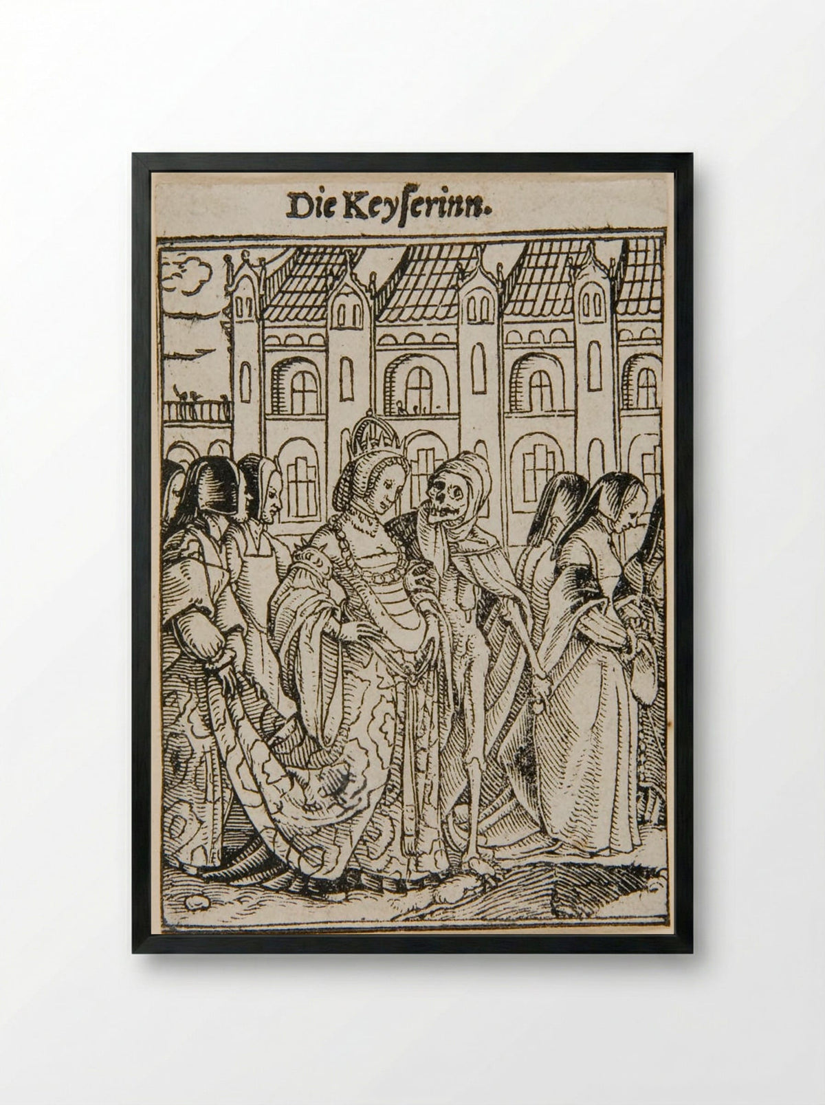 The Empress - Hans Holbein the Younger - Framed Print Black