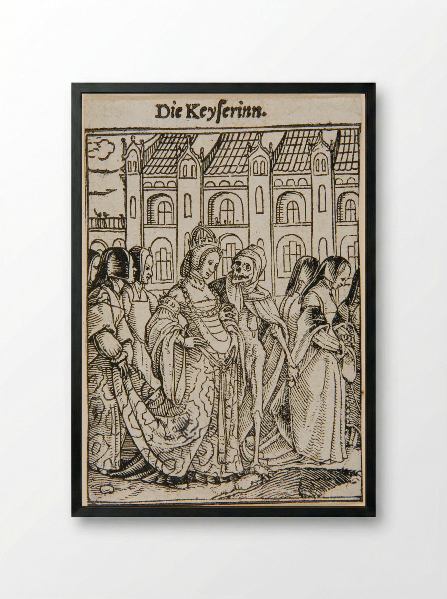 The Empress - Hans Holbein the Younger - Framed Print Black