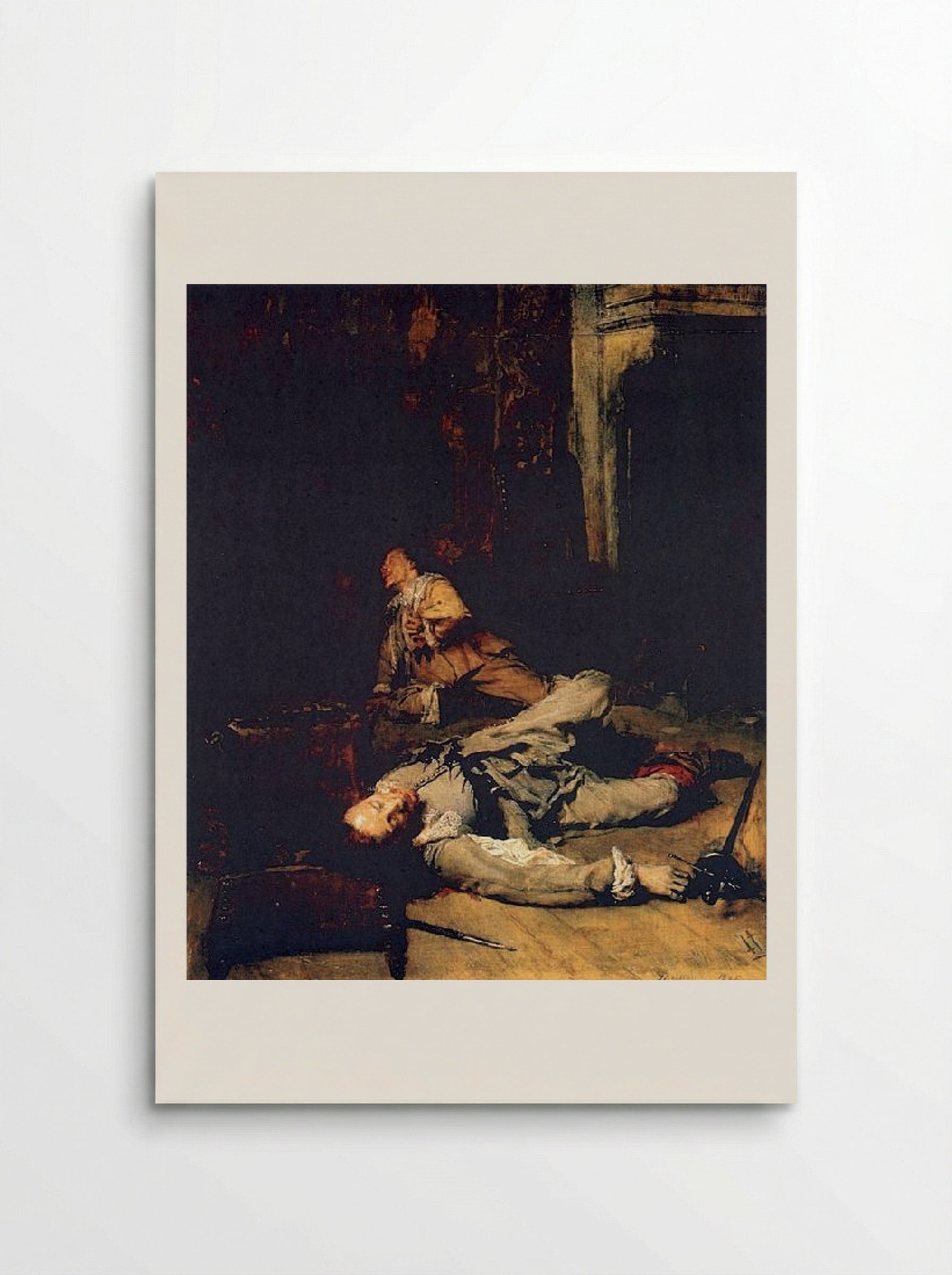 The End of the Game of Cards - Ernest Meissonier - Poster