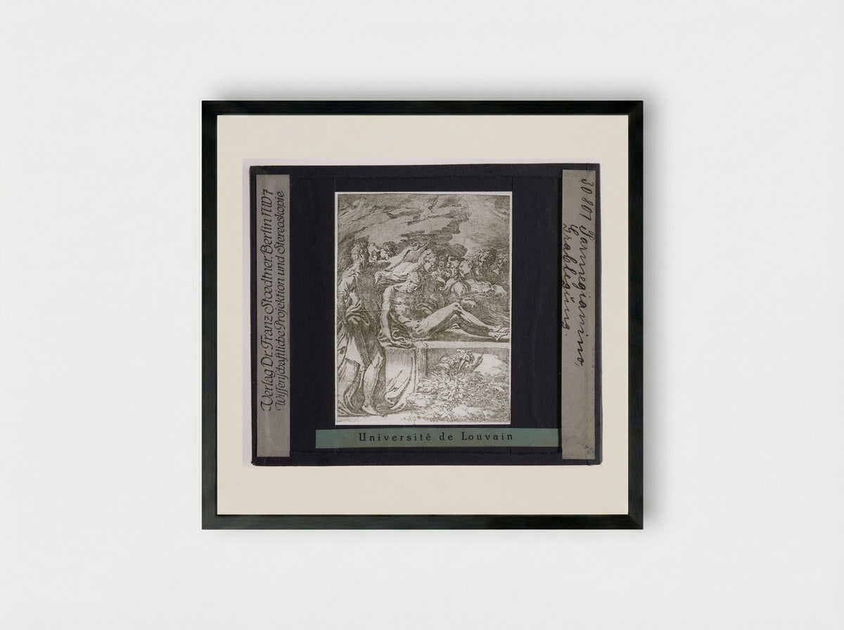 The Entombment of Christ - Parmigianino - Framed Print Black