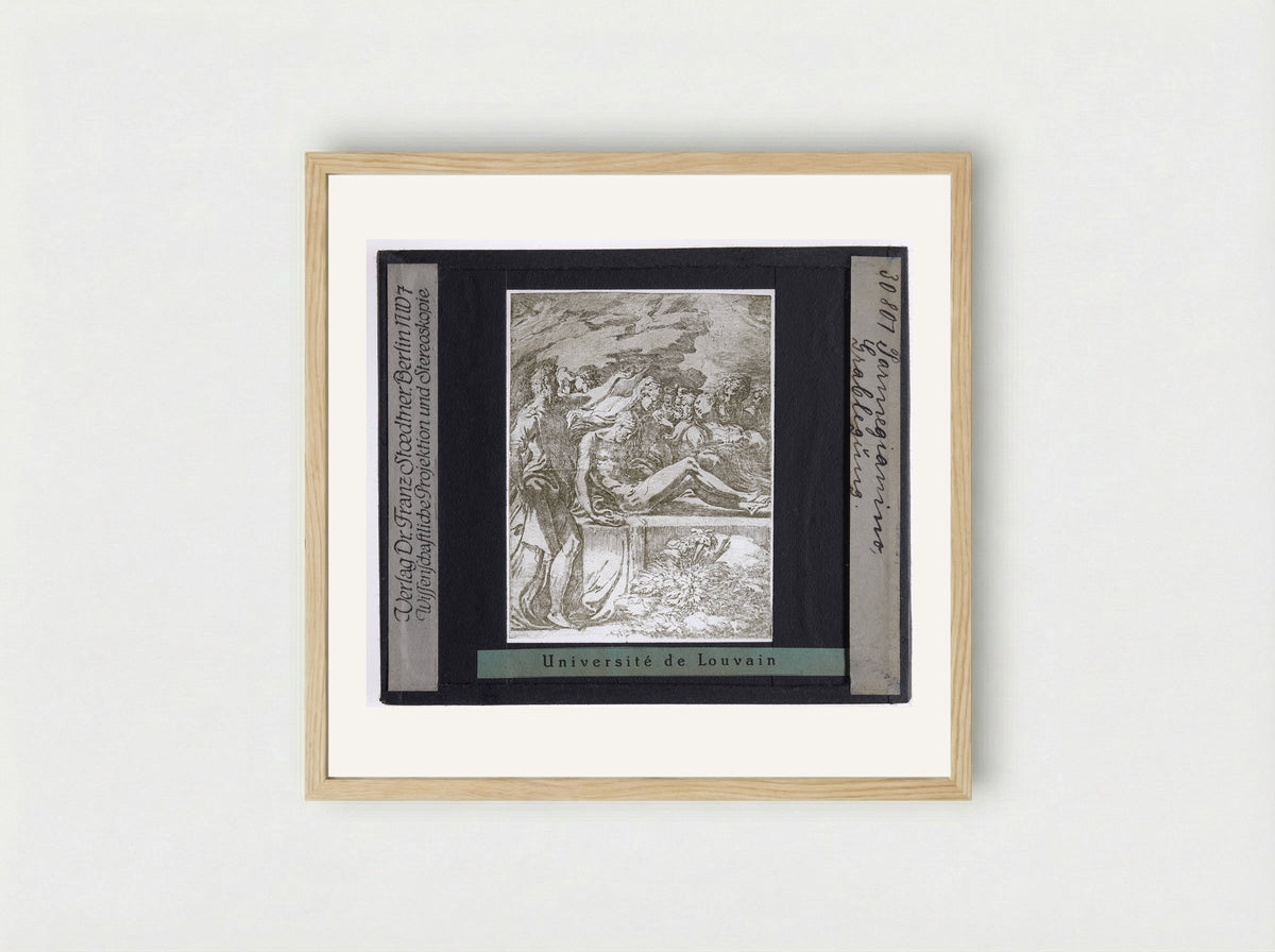 The Entombment of Christ - Parmigianino - Framed Print Wood