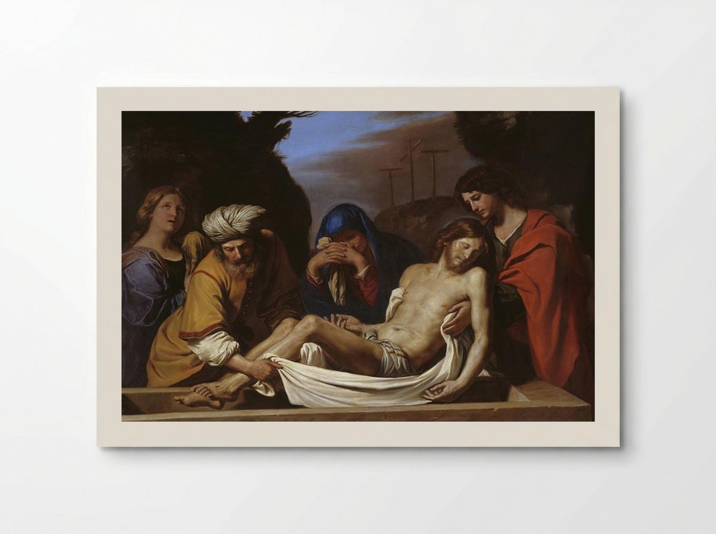The Entombment of Christ - Guercino - Poster