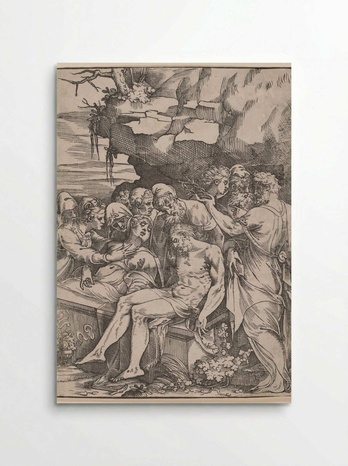 The Entombment of Christ - Andrea Schiavone - Poster