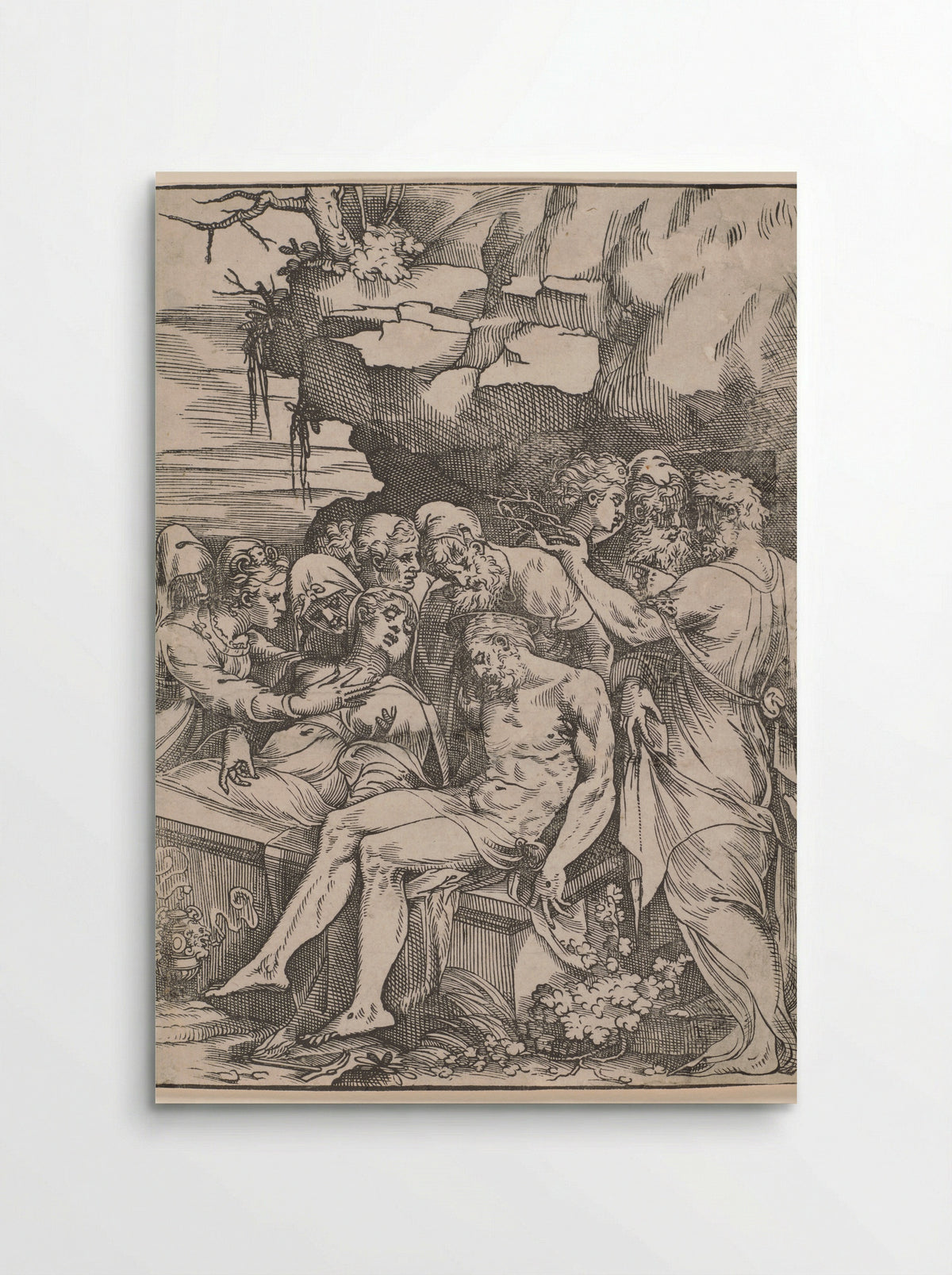 The Entombment of Christ - Andrea Schiavone - Poster