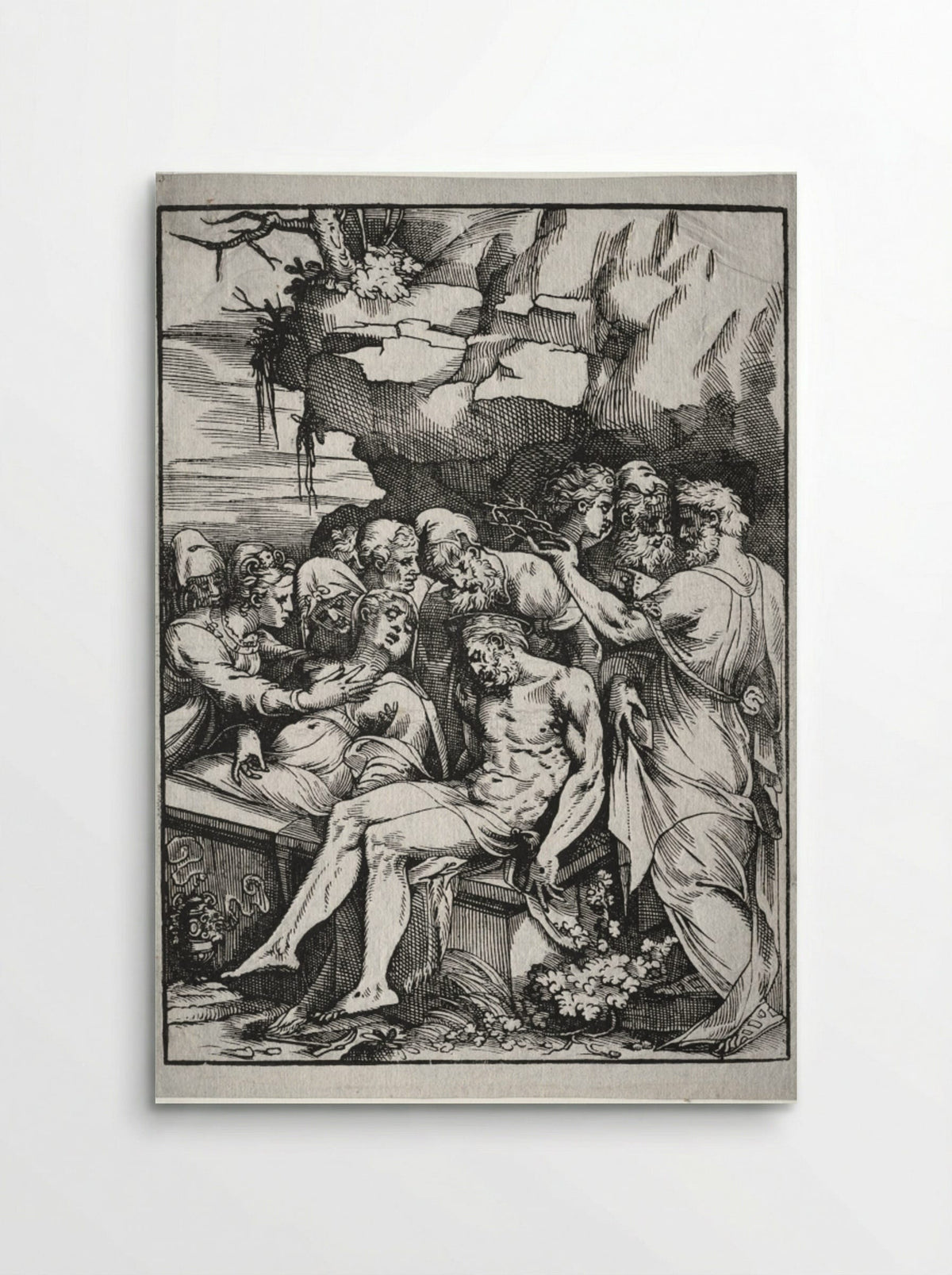 The Entombment - Andrea Schiavone - Poster