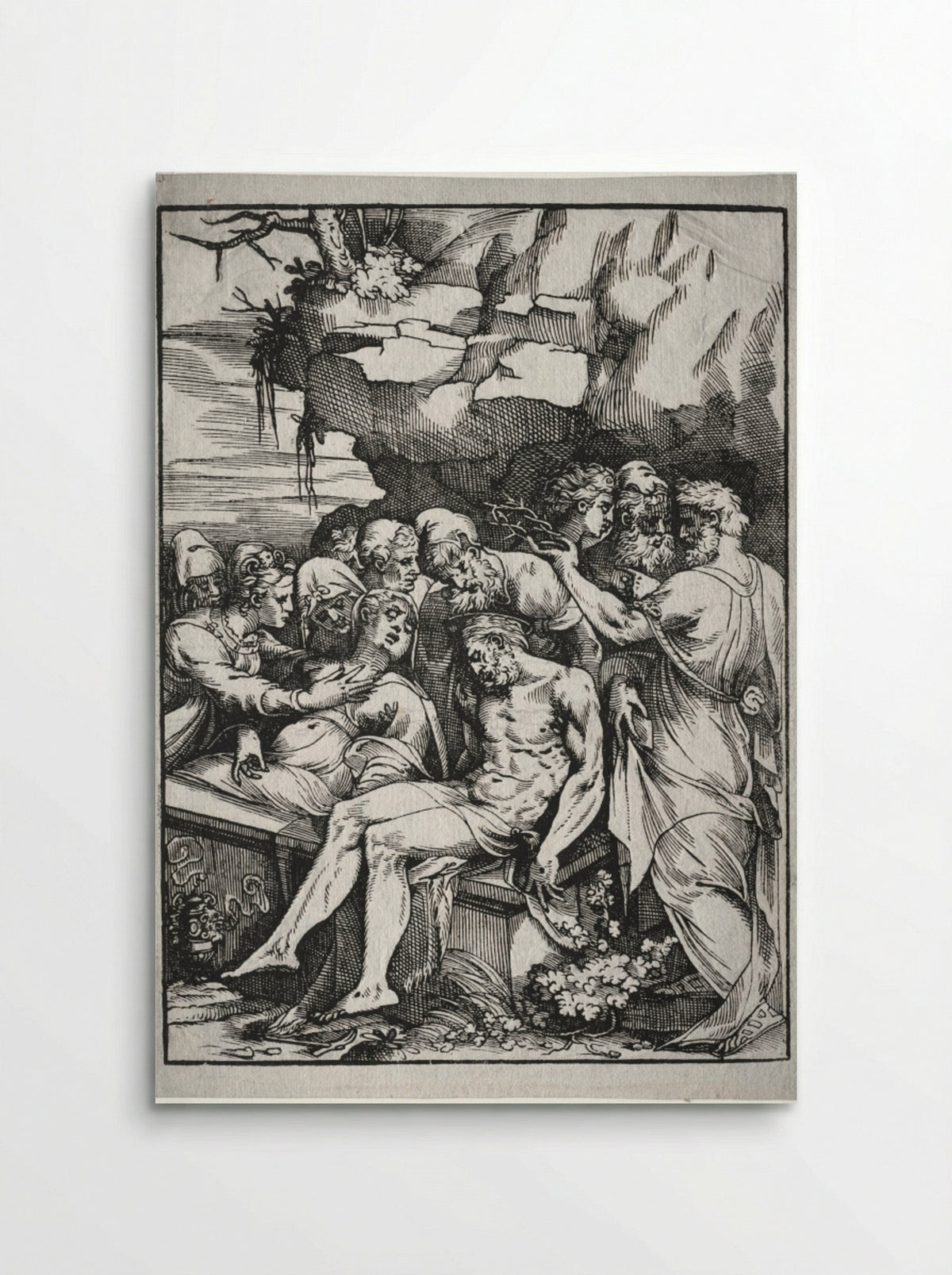 The Entombment - Andrea Schiavone - Poster