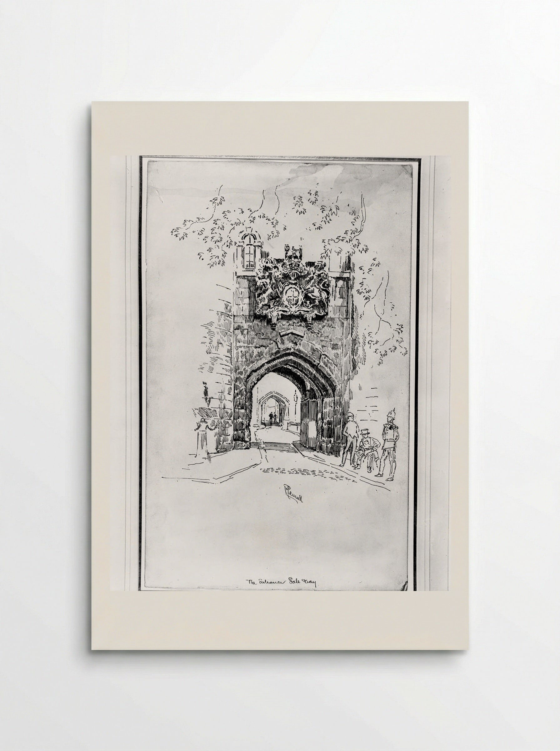 The Entrance Gate Way - Joseph Pennell - Poster