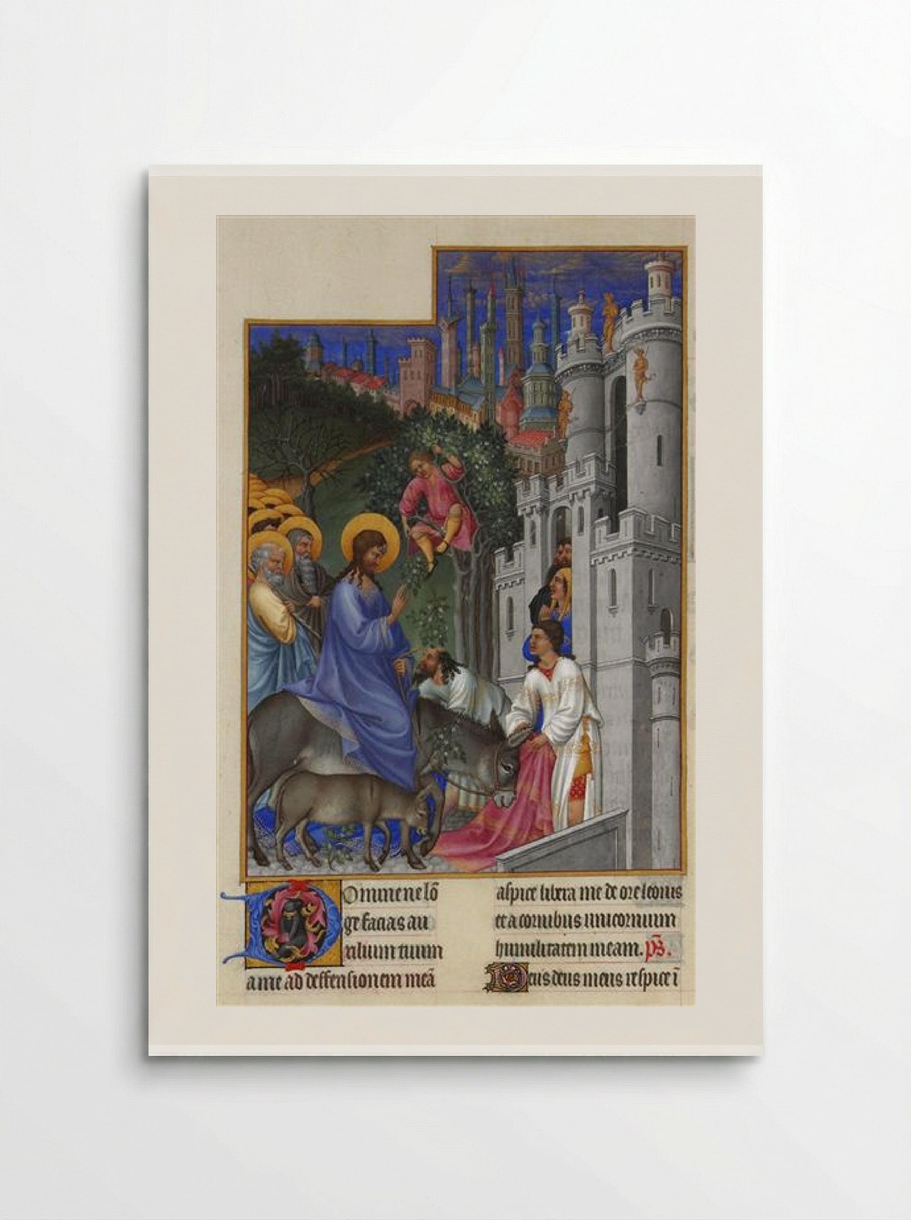 The Entry into Jerusalem - Limbourg brothers - Poster