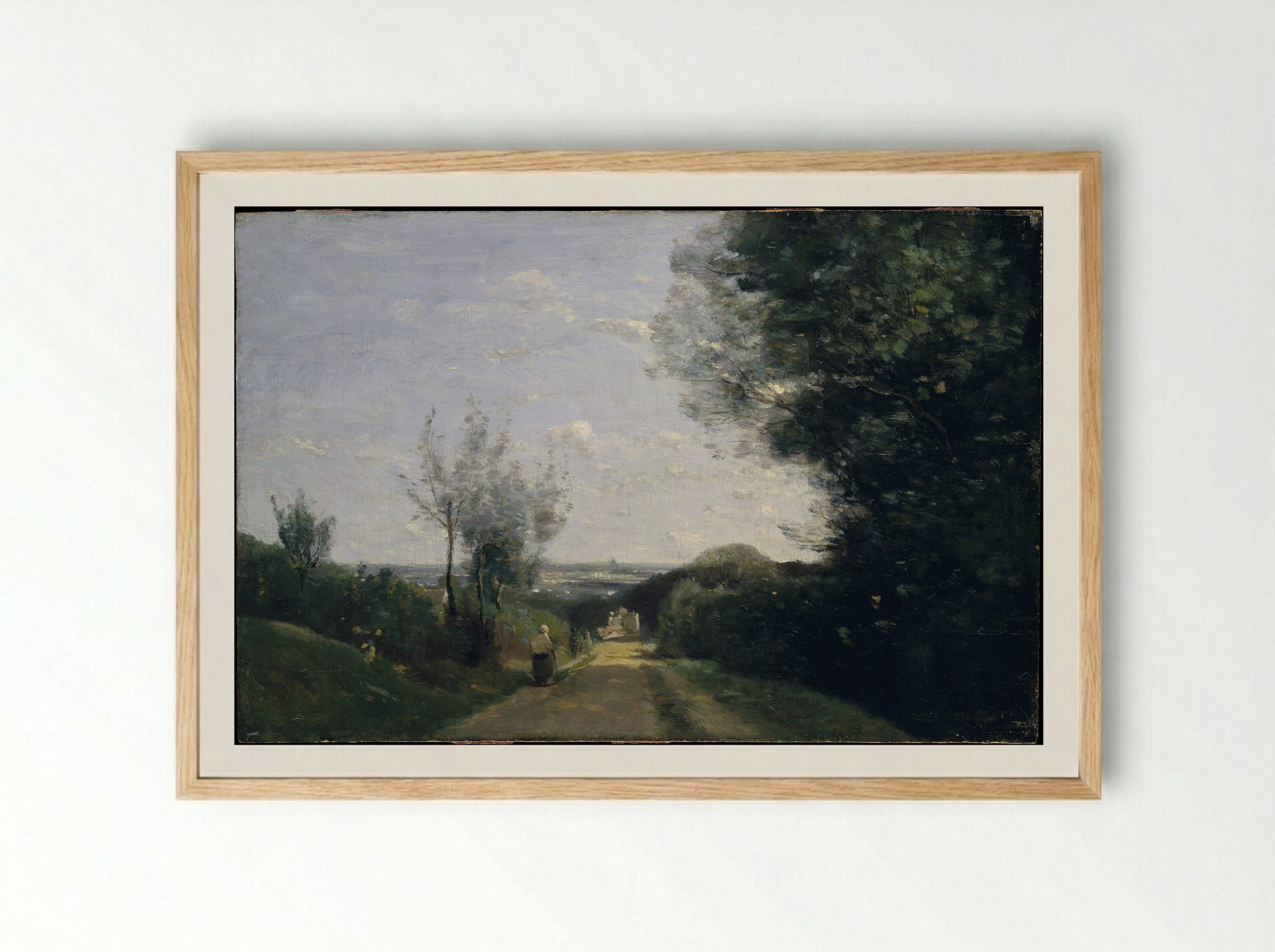 The Environs of Paris - Camille Corot - Framed Print Wood