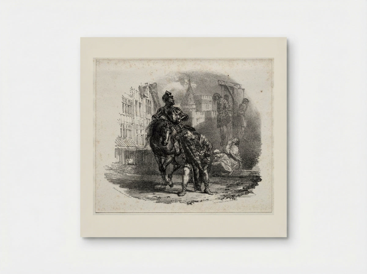 The Escape from Argyle Castle - Richard Parkes Bonington - Poster