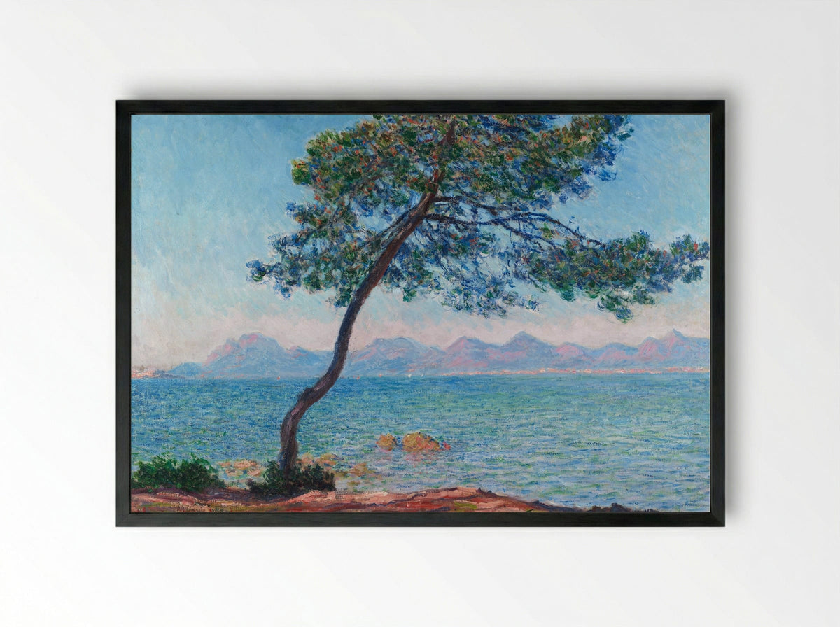 The Esterel Mountains - Claude Monet - Framed Print Black