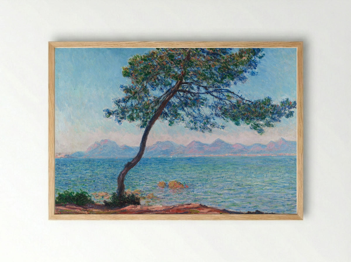 The Esterel Mountains - Claude Monet - Framed Print Wood