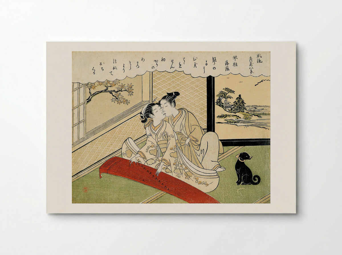The Evening Mistress at Ueno - Suzuki Harunobu - Poster