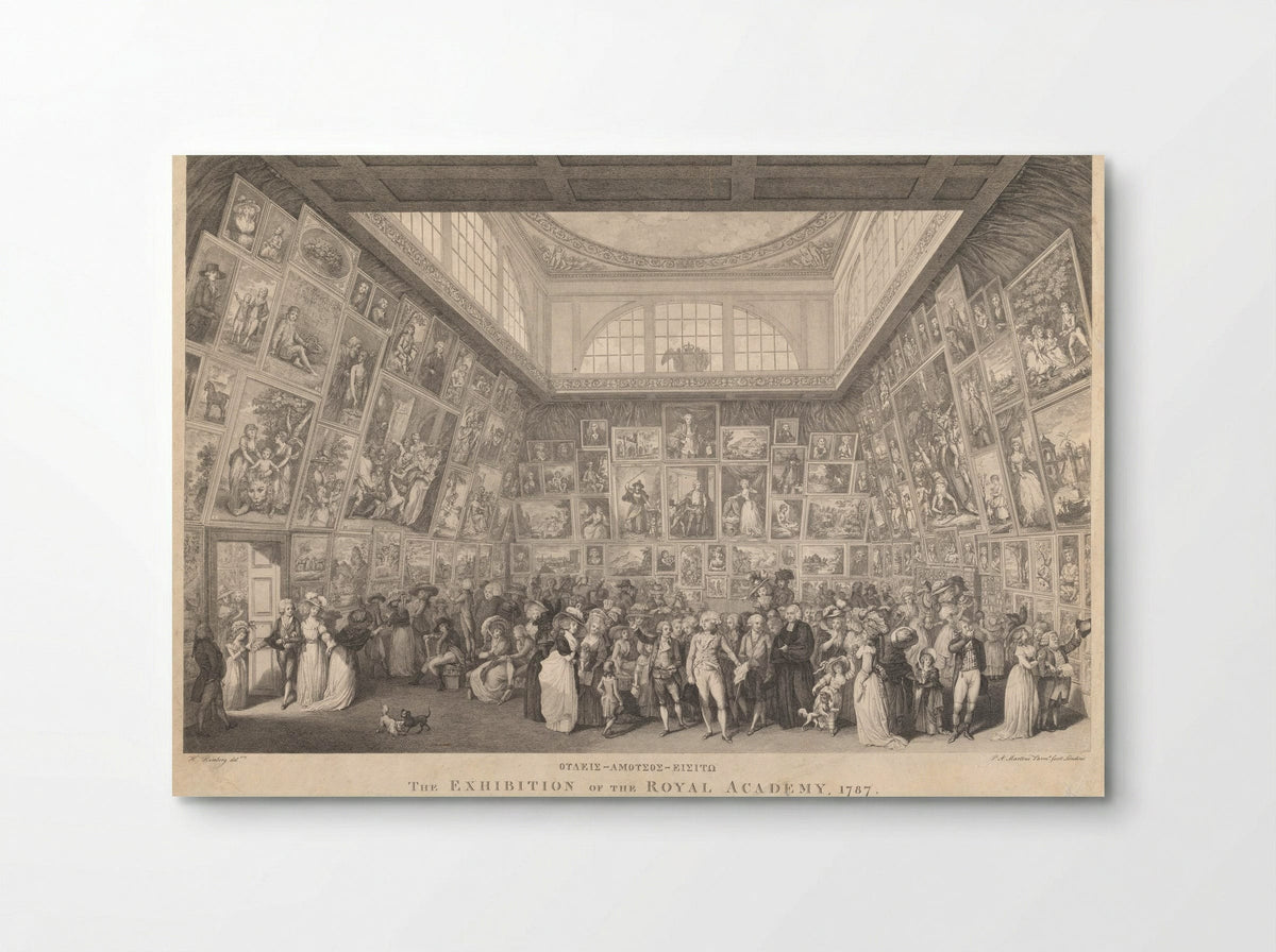 The Exhibition of the Royal Academy, 1787 - Pietro Antonio Martini - Poster